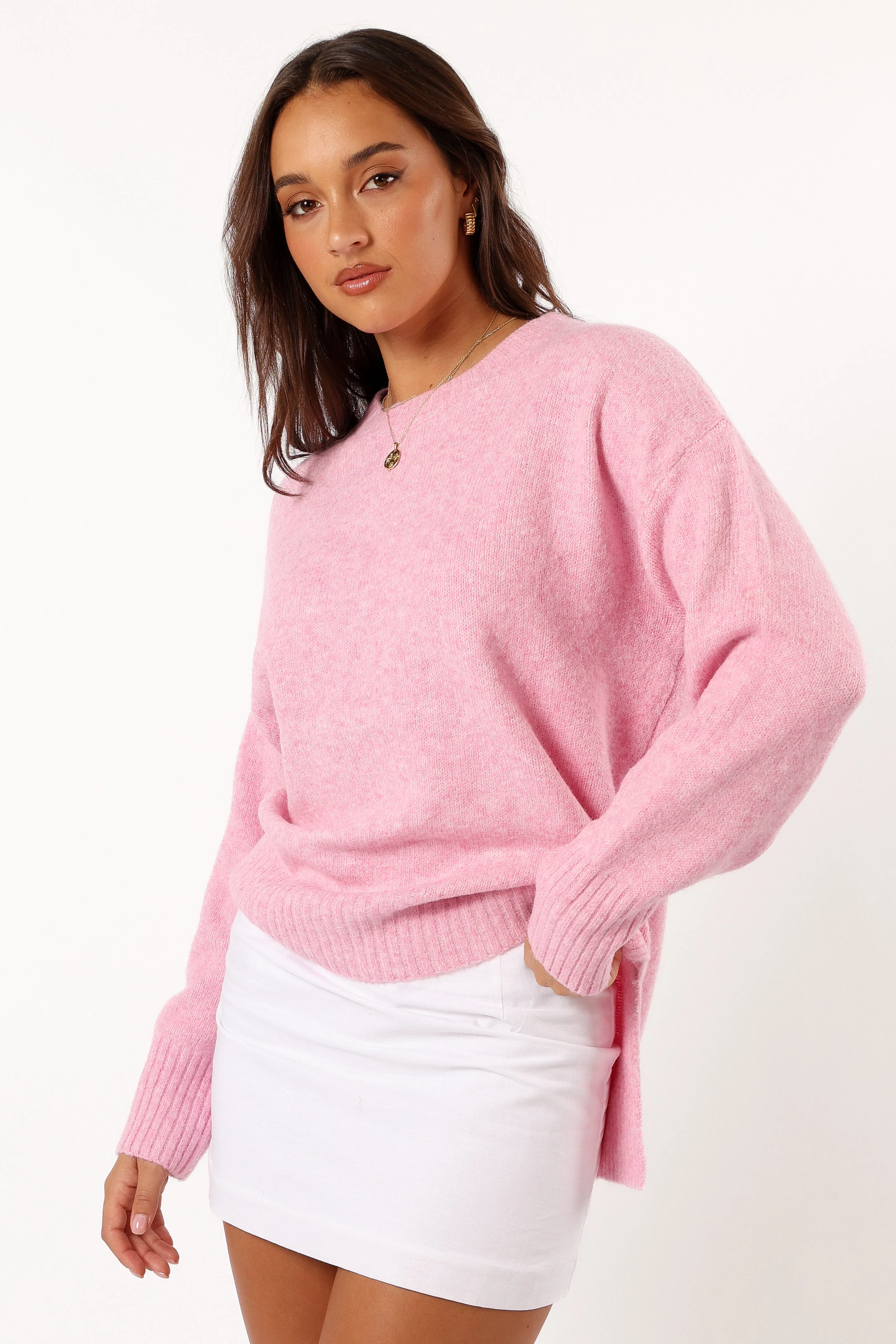 Margaret Knit Sweater - Pink