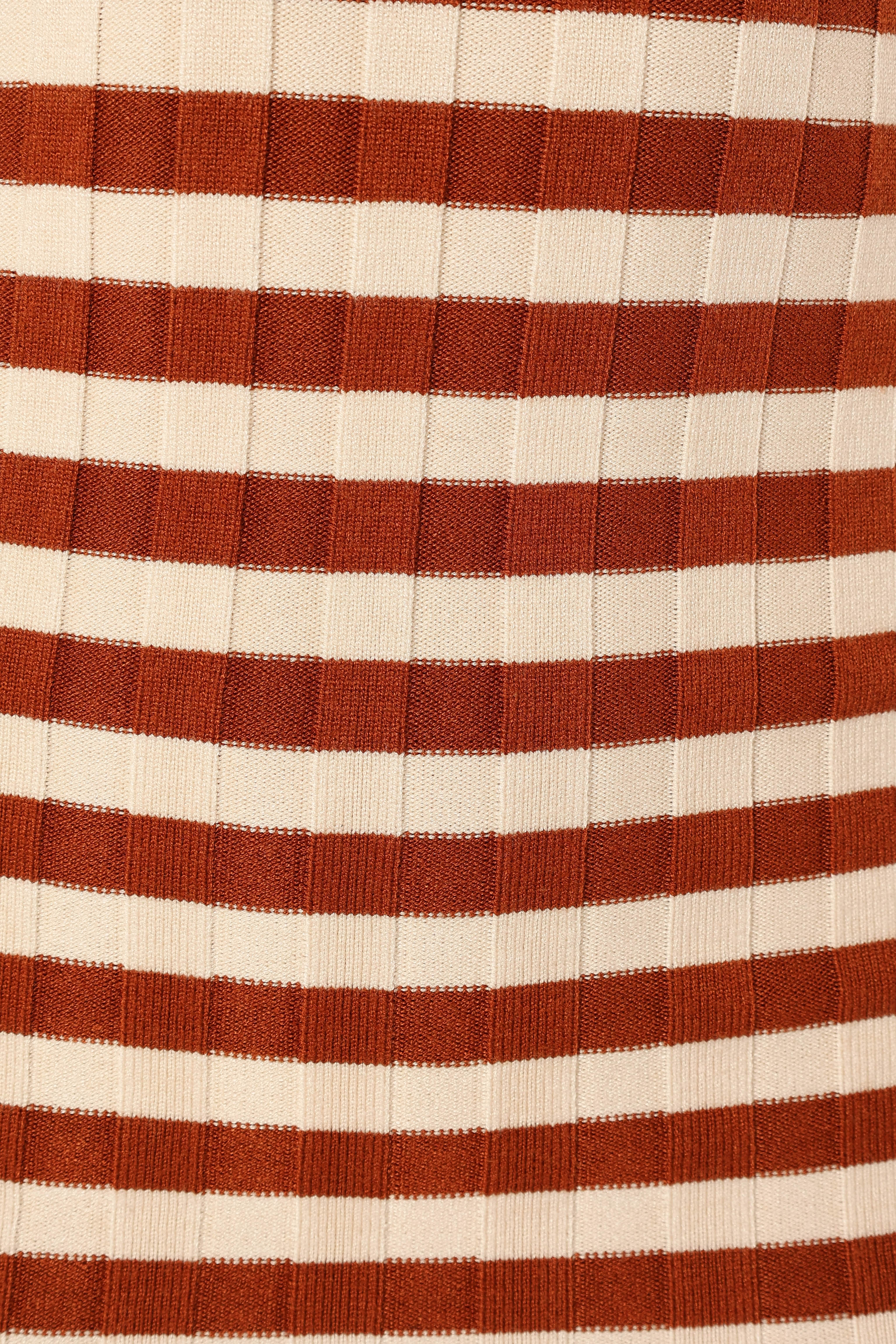 Ledger Midi Dress - Tan Stripe
