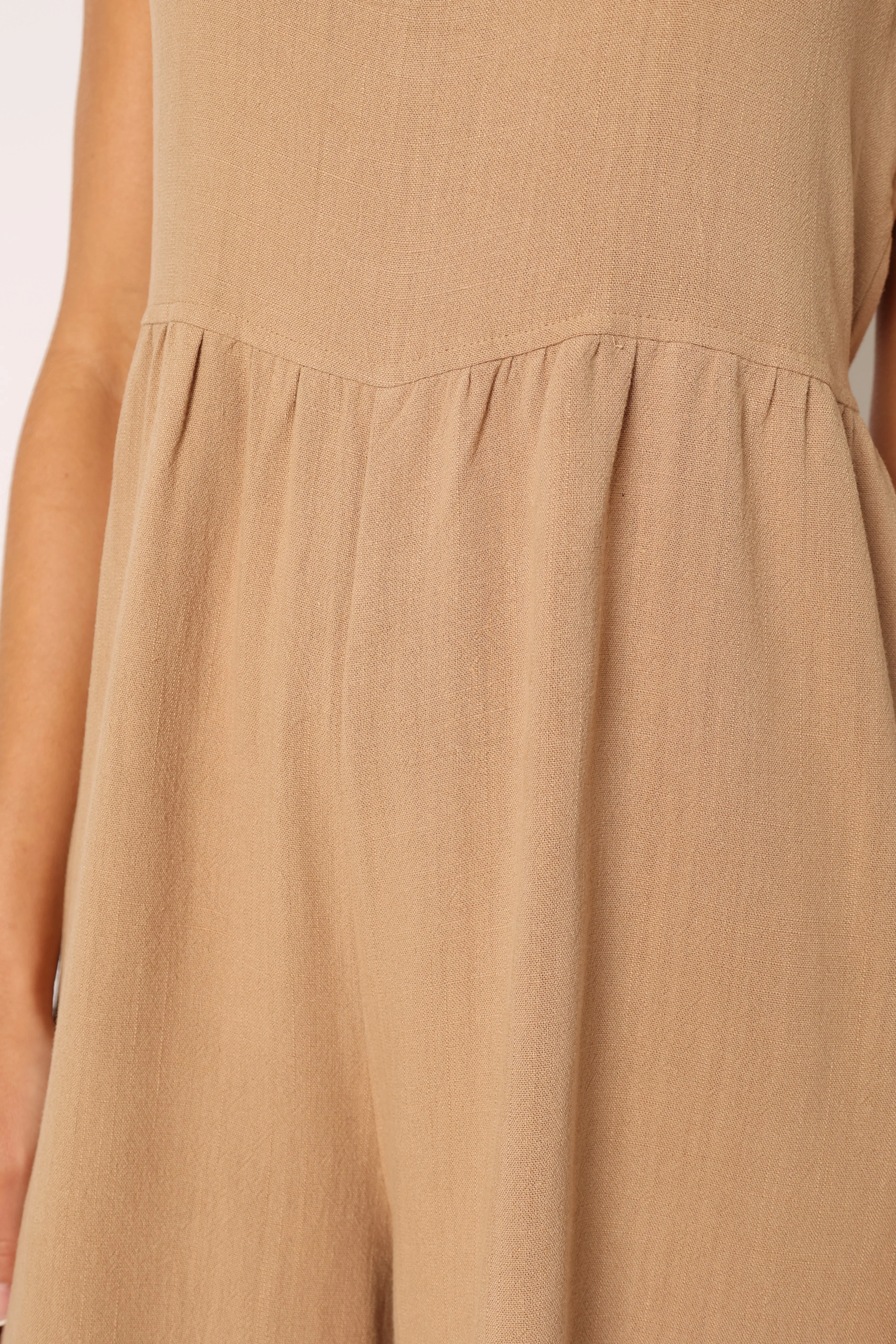 Ayla Linen Jumpsuit - Mocha