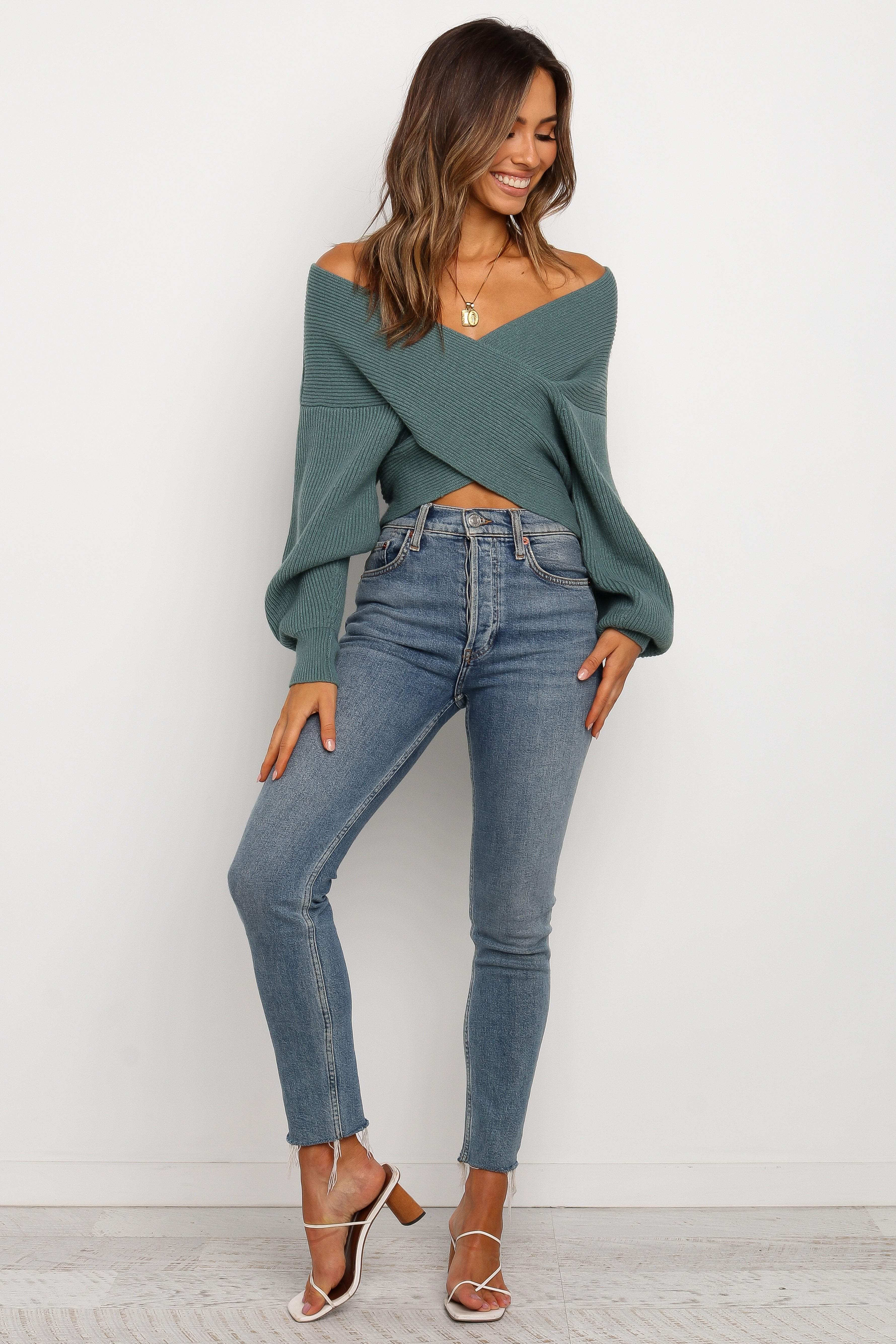 Langton Knit Sweater - Green