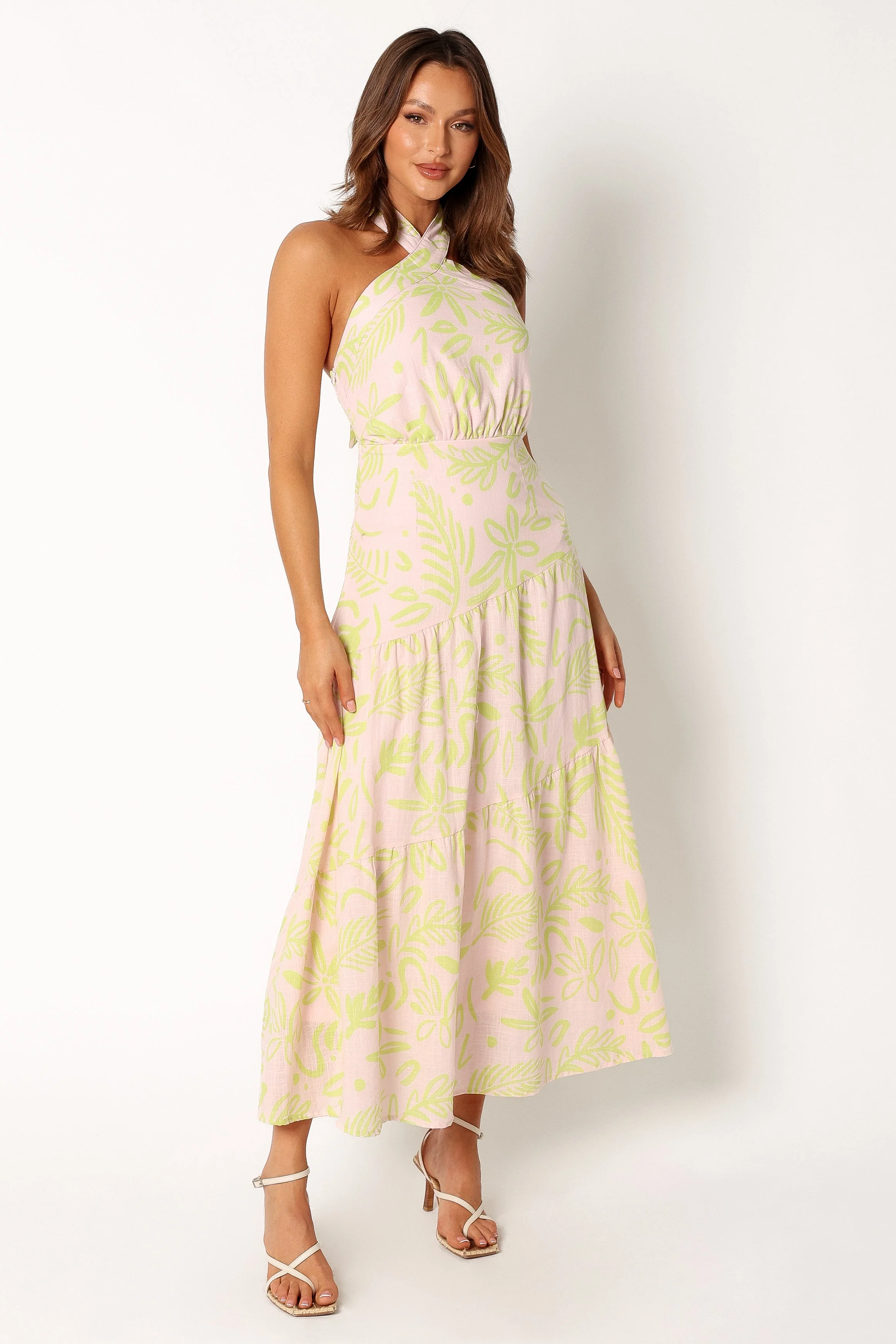 Eva Halterneck Maxi Dress - Citrus
