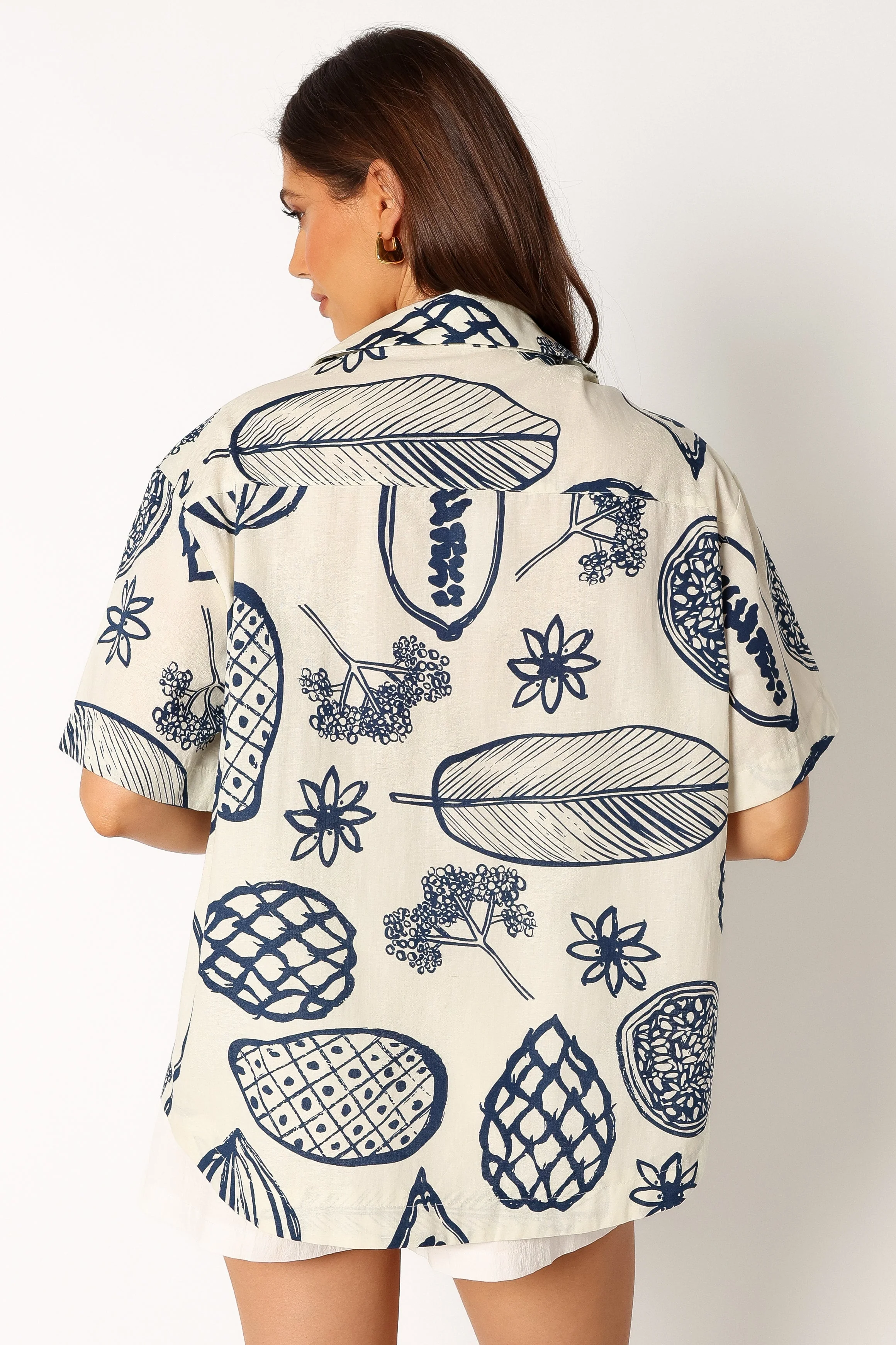 Zayd Button Up Shirt - Navy