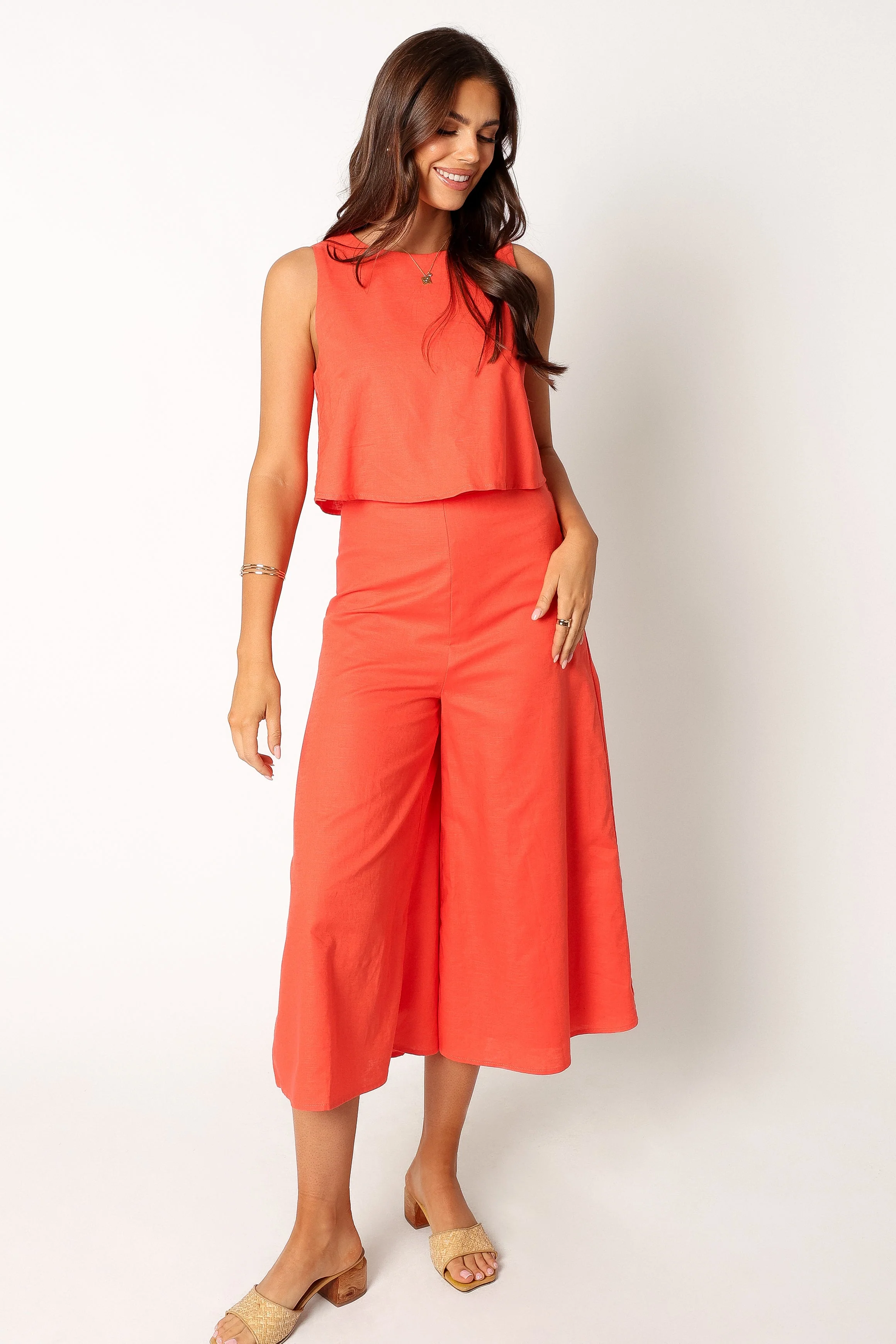 Femme Jumpsuit - Coral