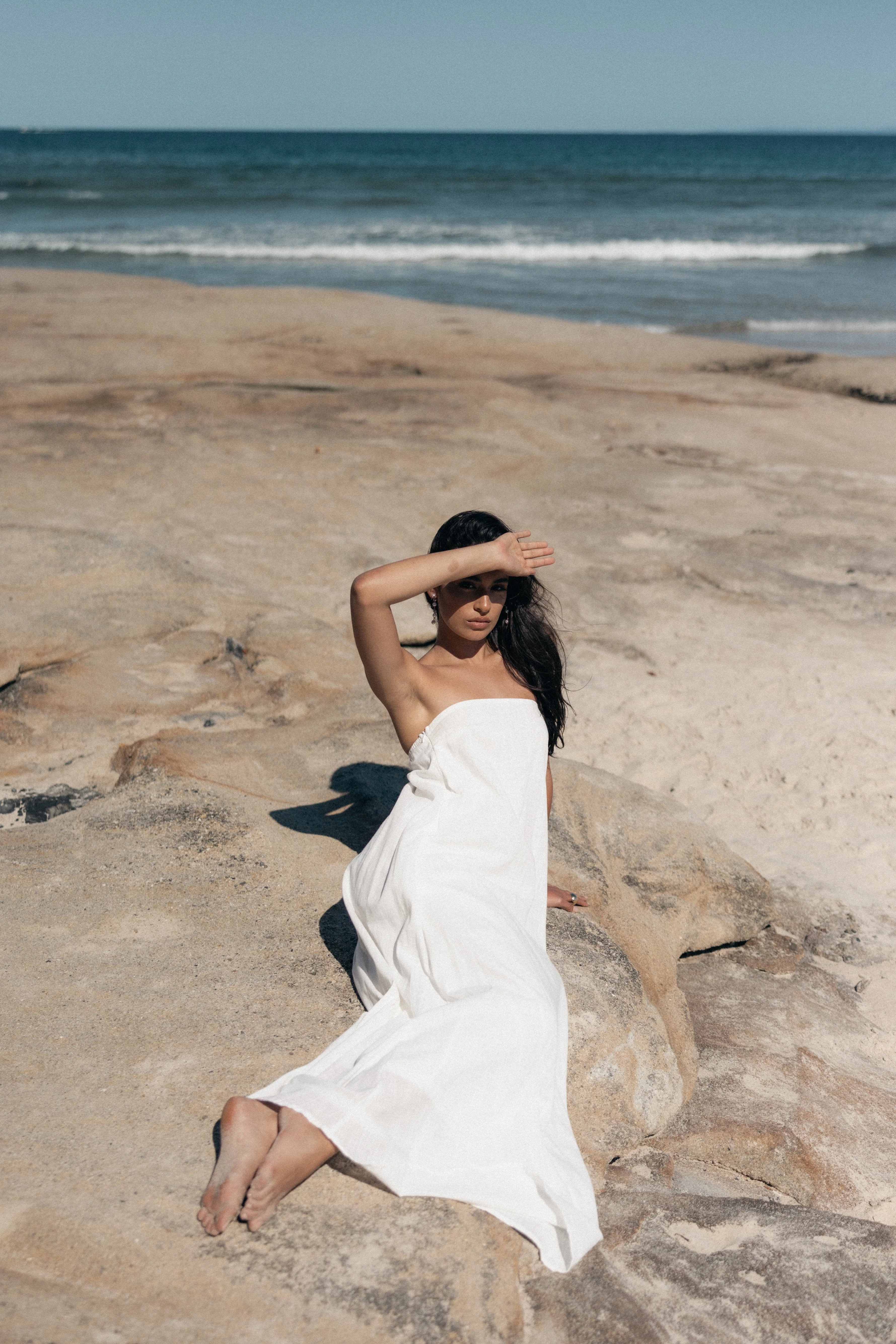 Soph Strapless Maxi Dress - White