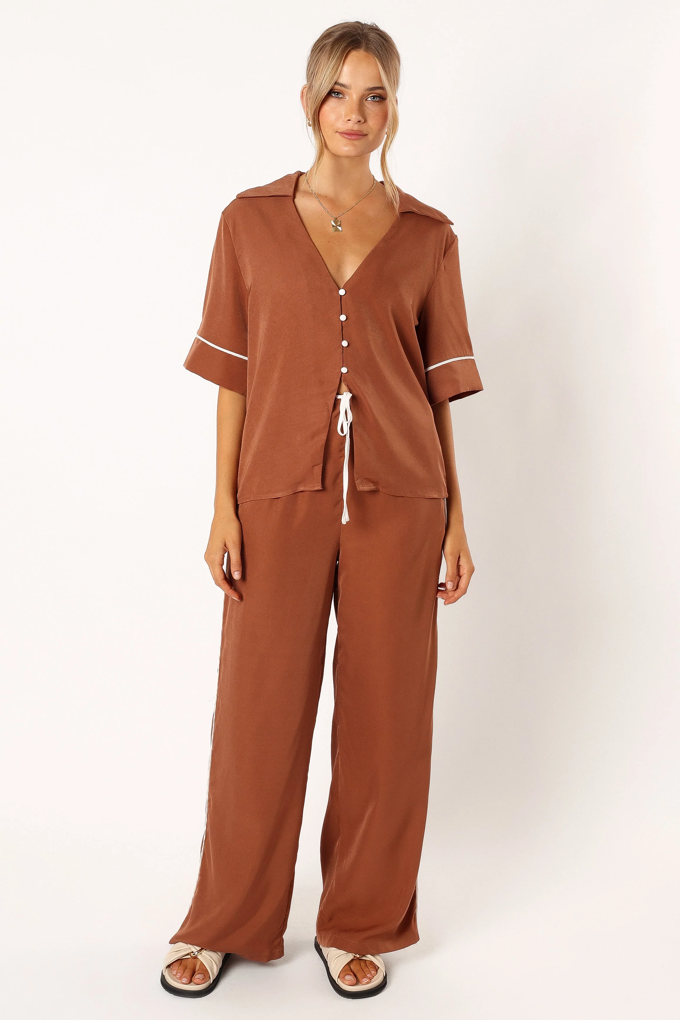 Clara Pants - Choc White