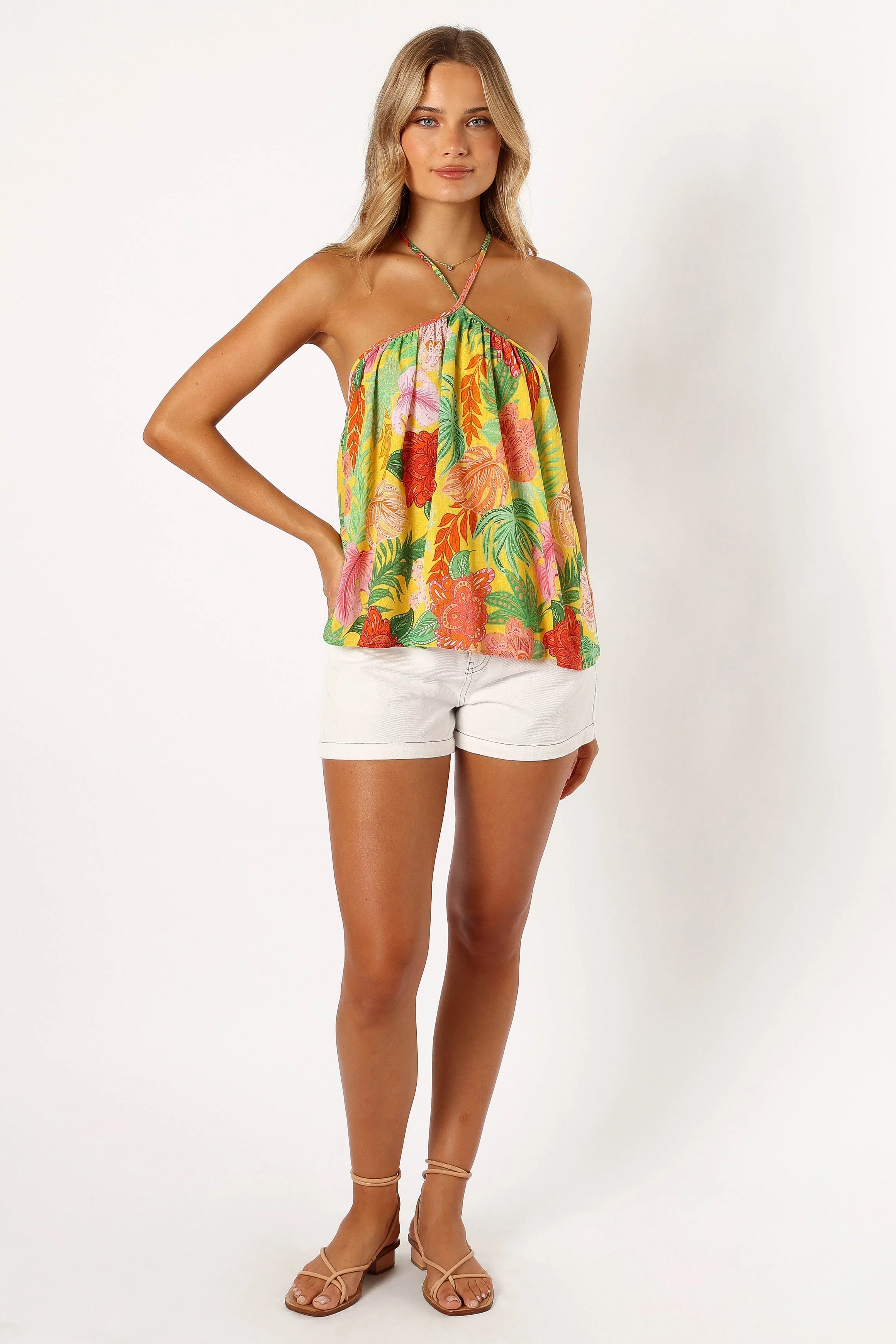 Milton Halter Top - Leilani Print
