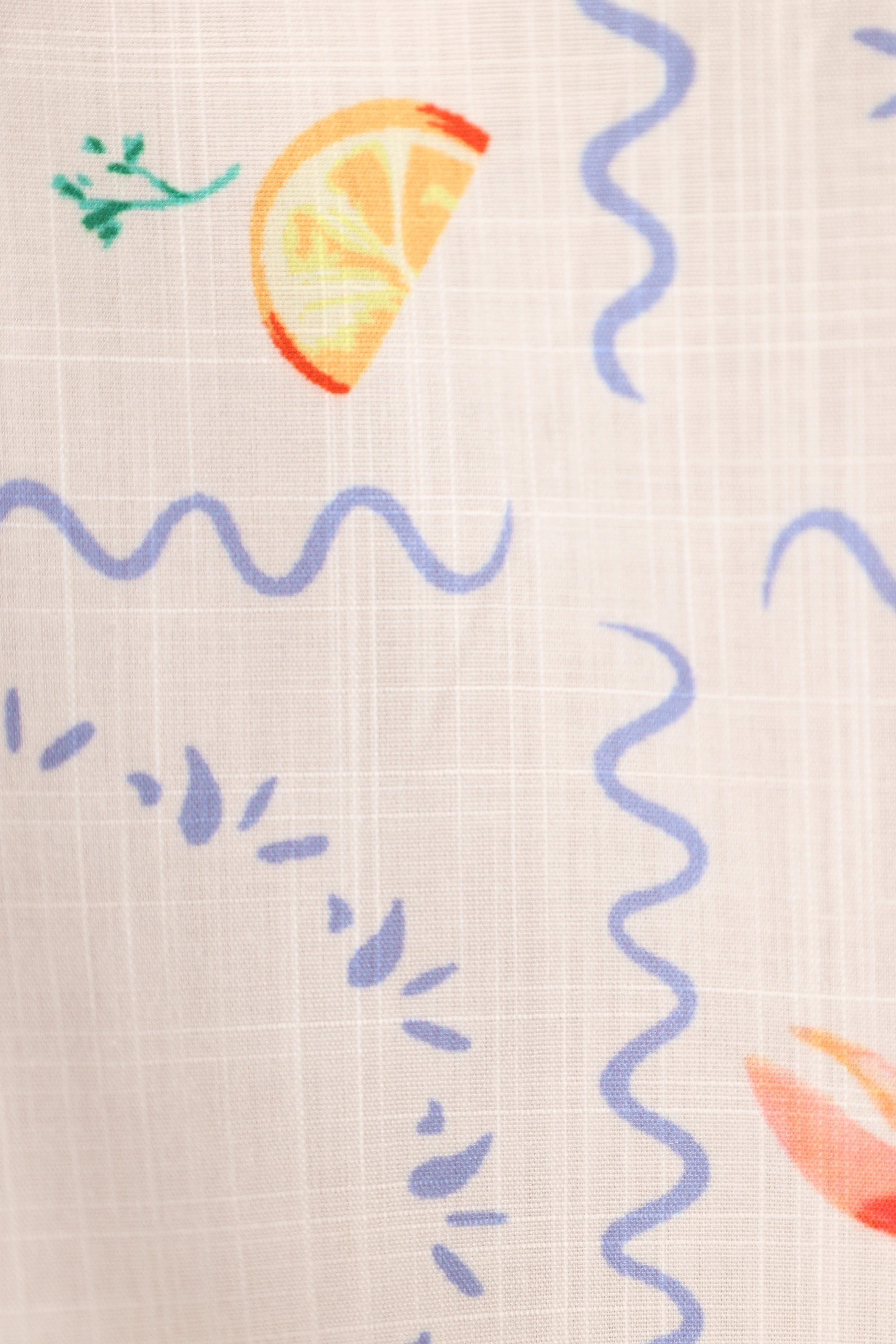 Kellie Playsuit - White Tutti Print