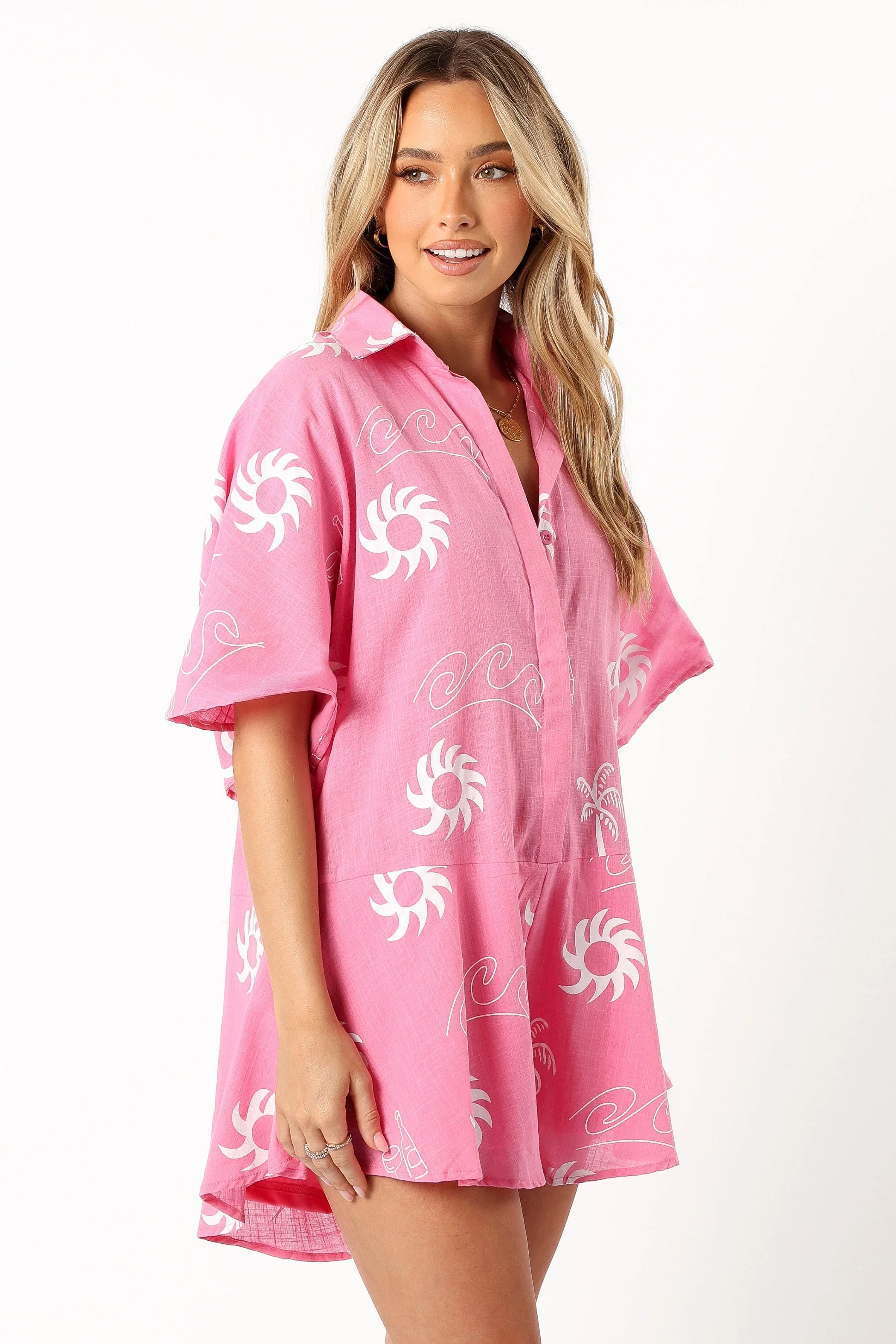 Sebastian Romper - Pink White
