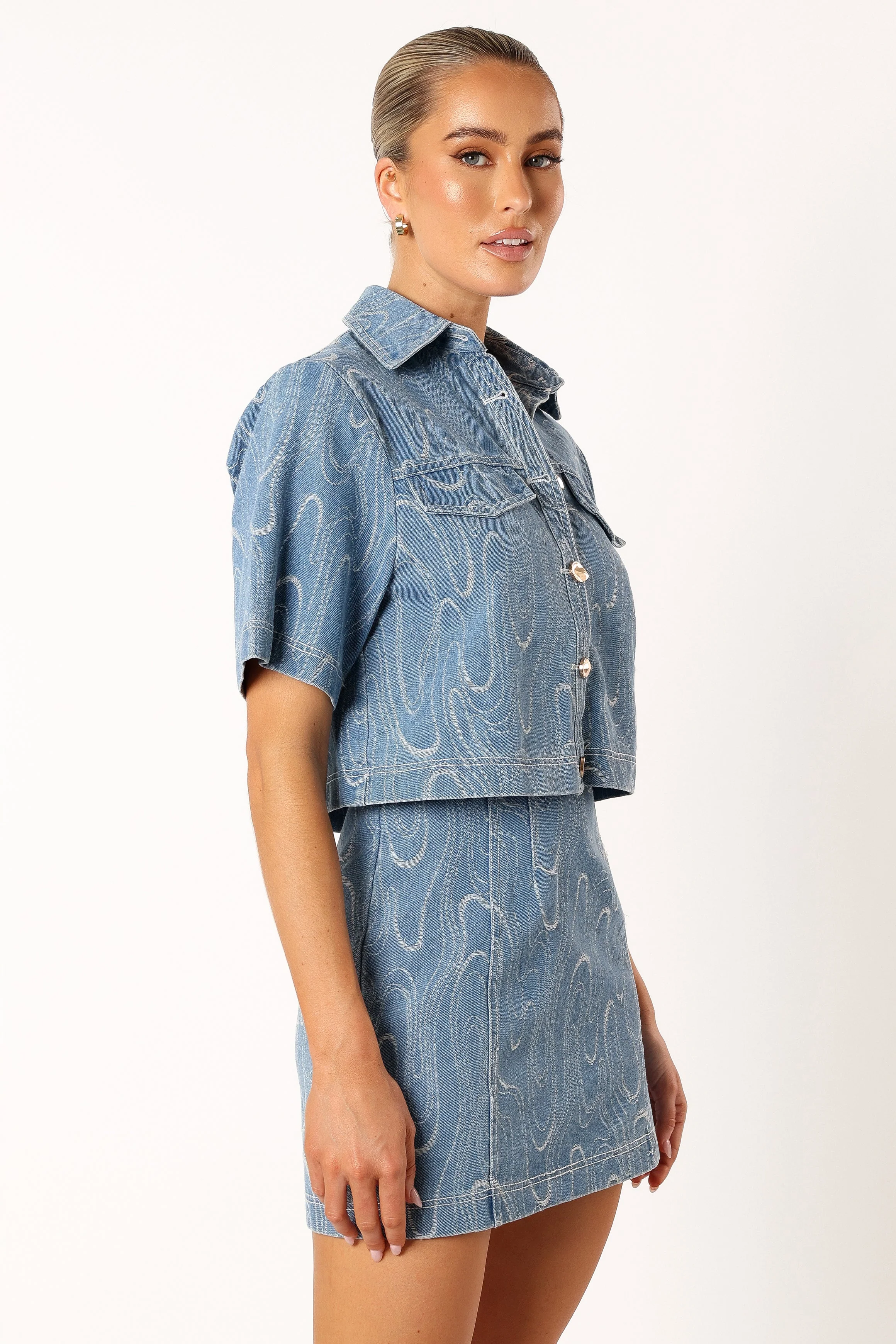 Tammy Two Piece Set - Blue Denim