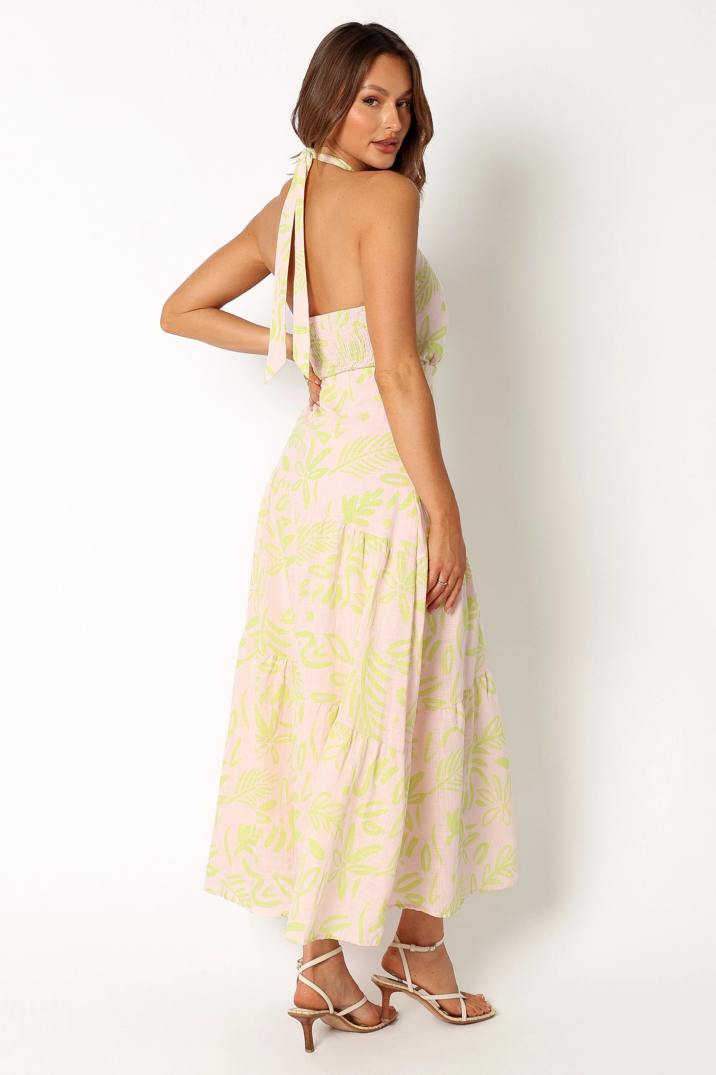 Eva Halterneck Maxi Dress - Citrus