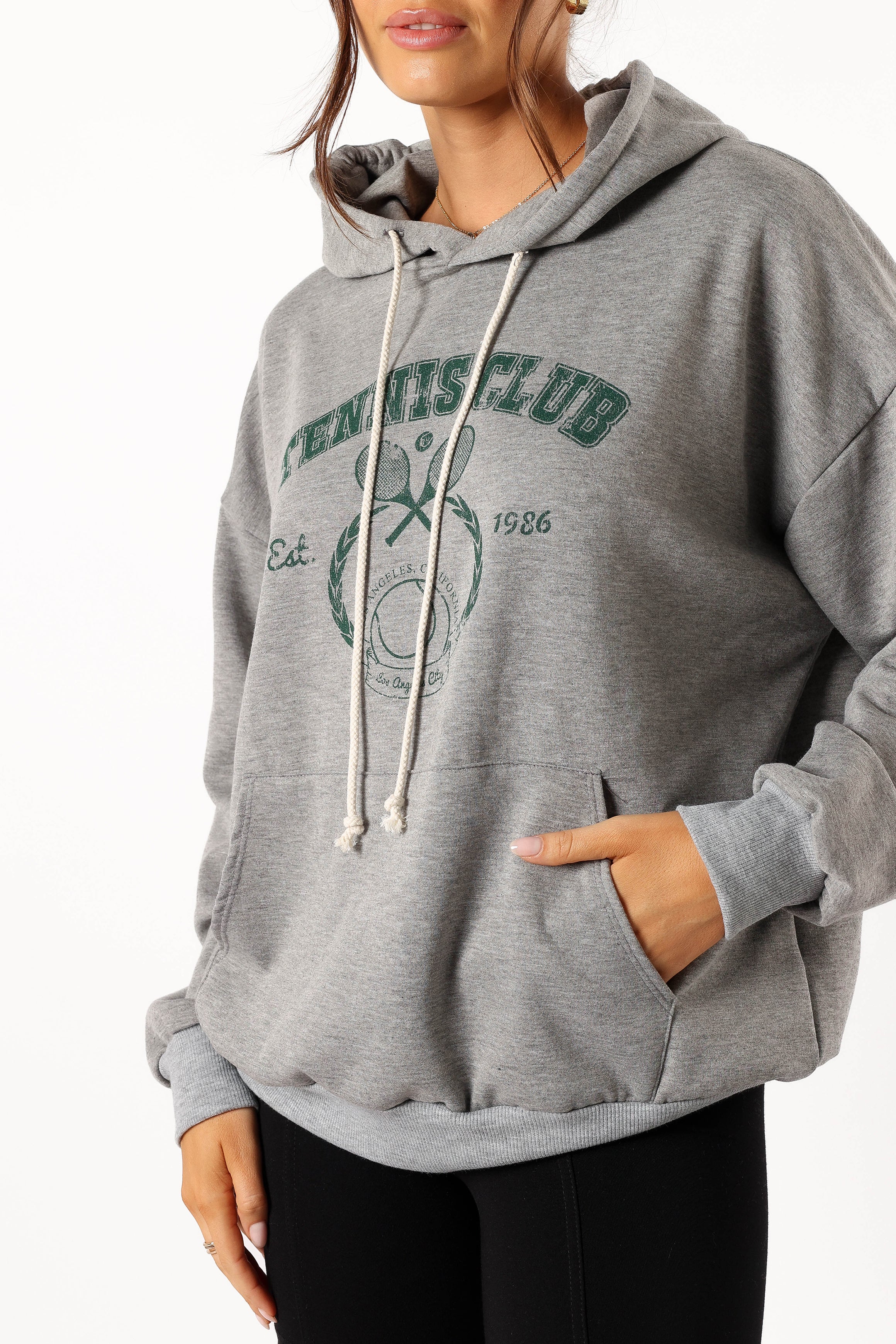 Hailey Tennis Sweatshirt - Gray