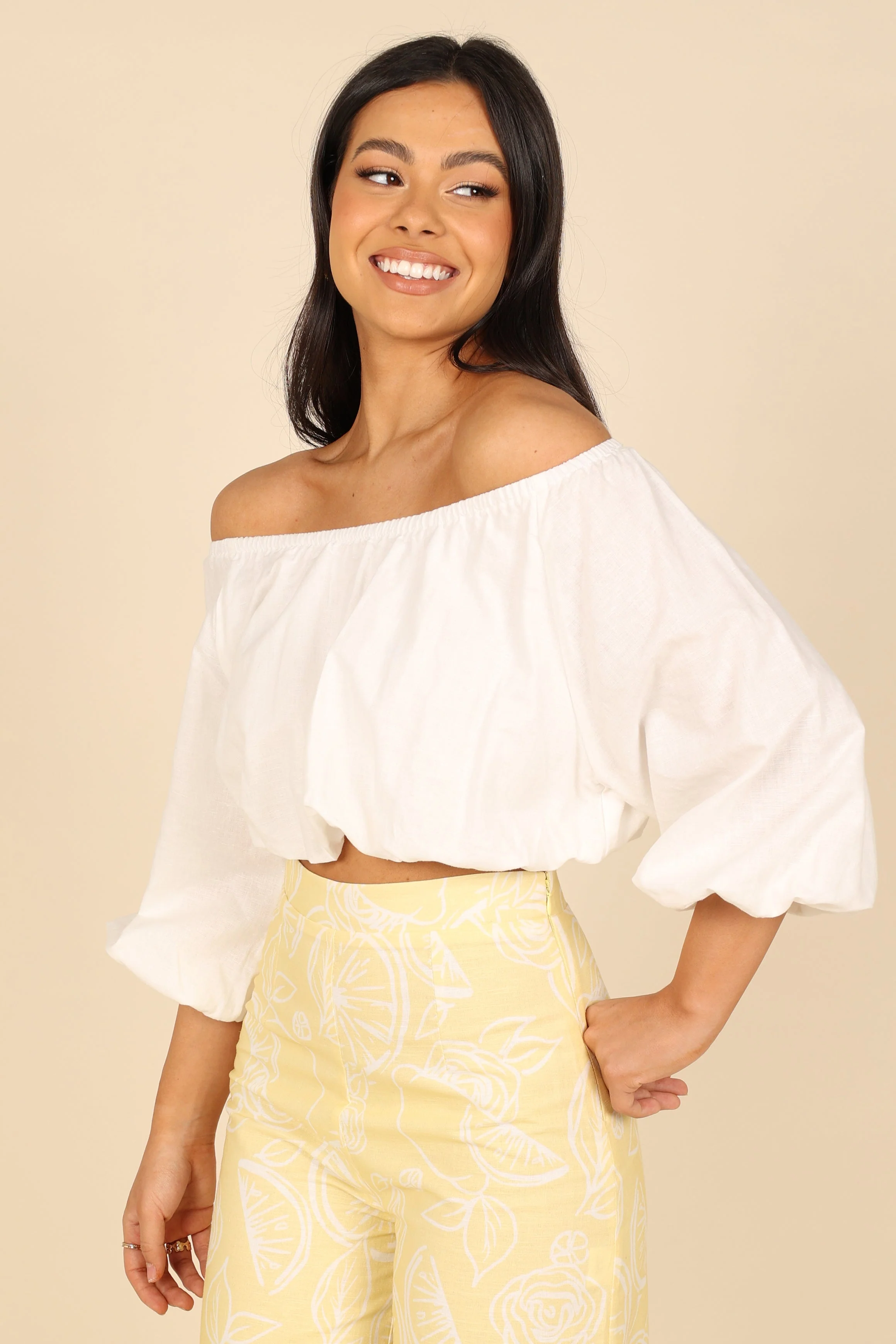 Daydreamer Off Shoulder Top - White