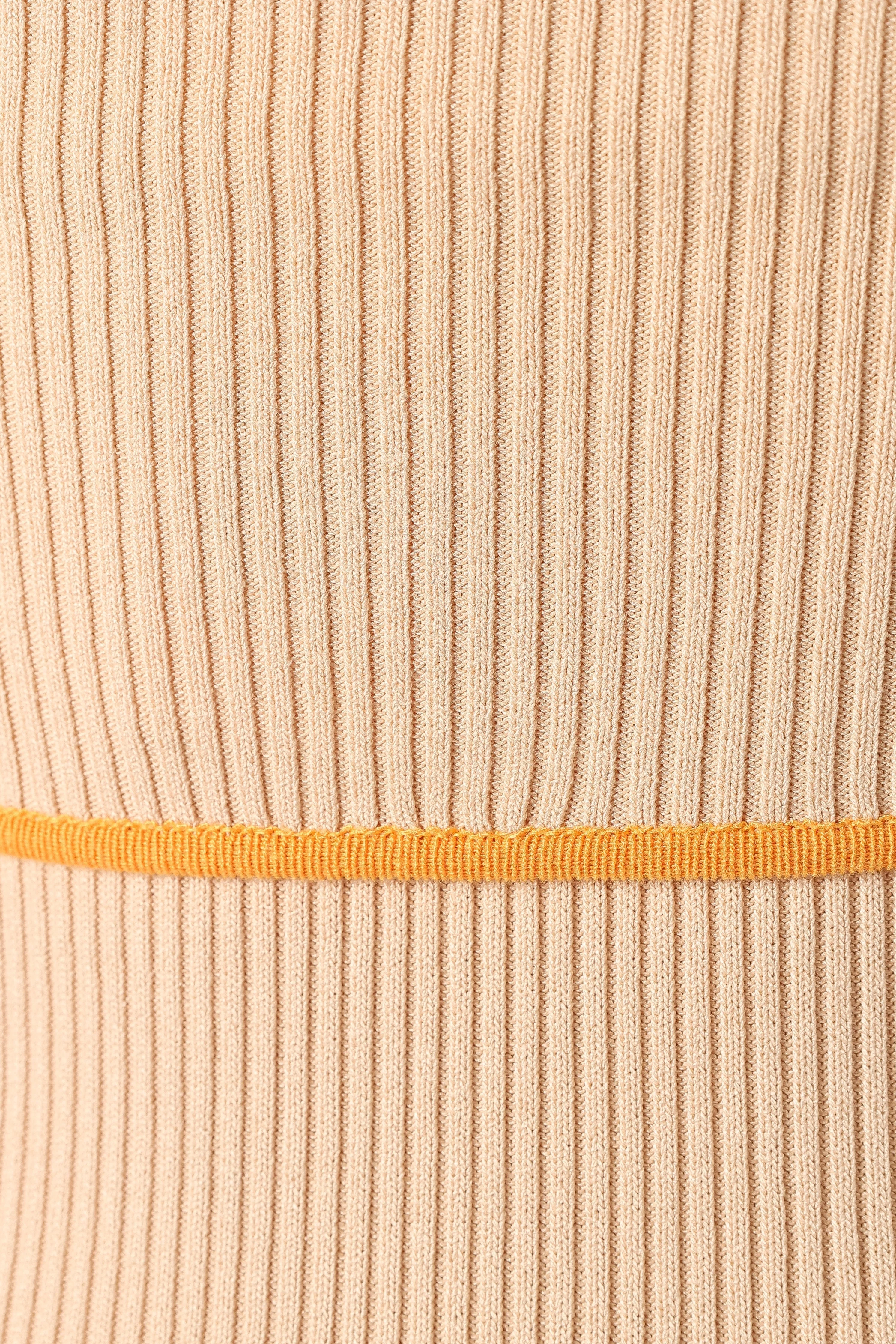 Narella Midi Dress - Tan Orange