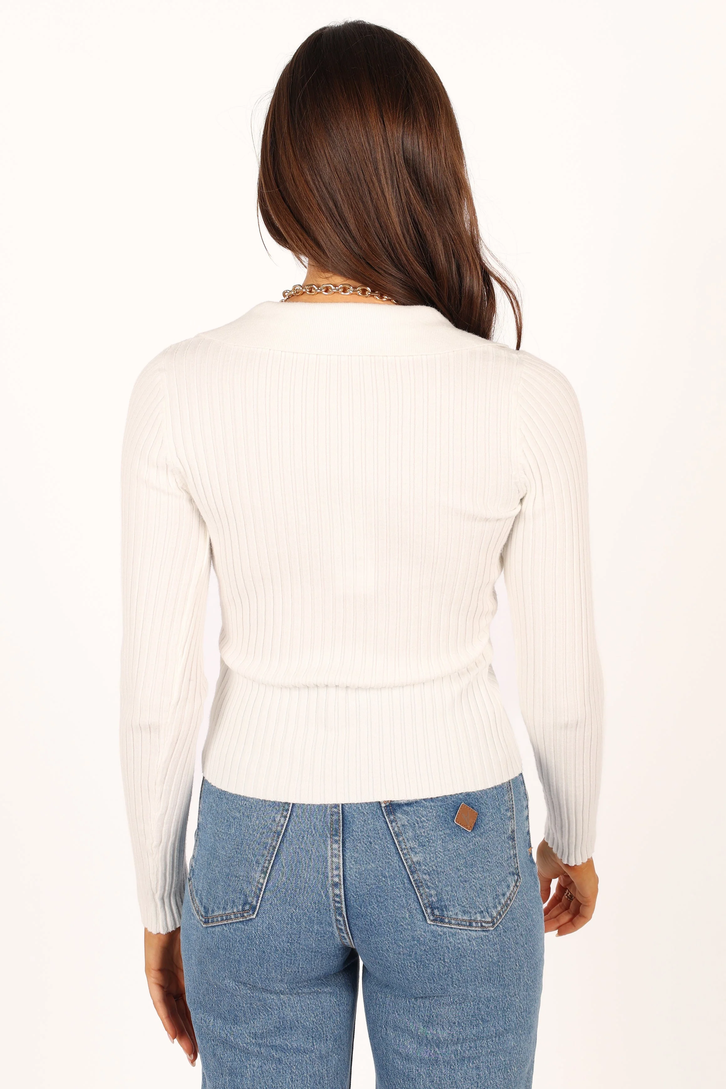 Dorothy Knit Top - White