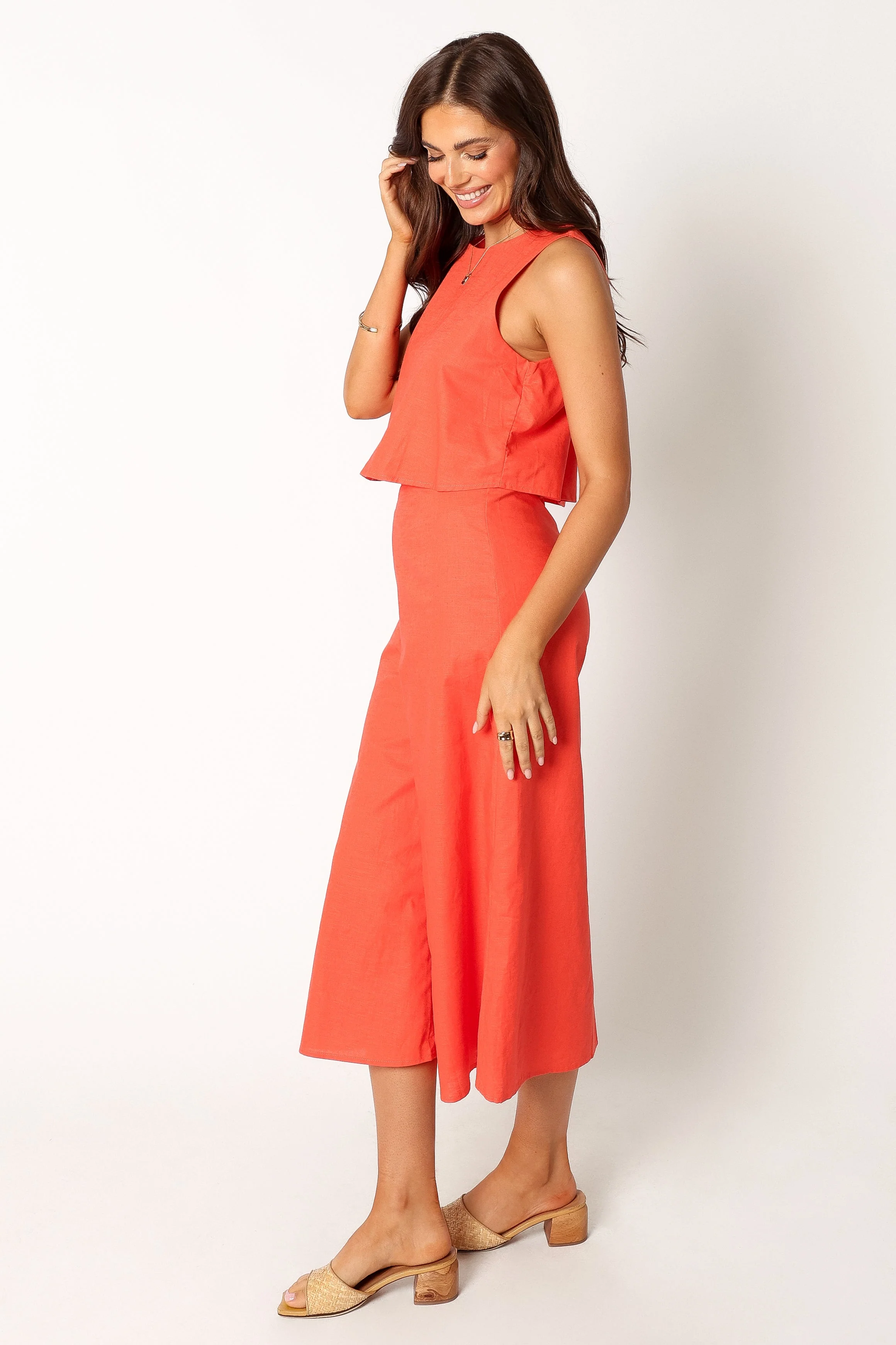 Femme Jumpsuit - Coral