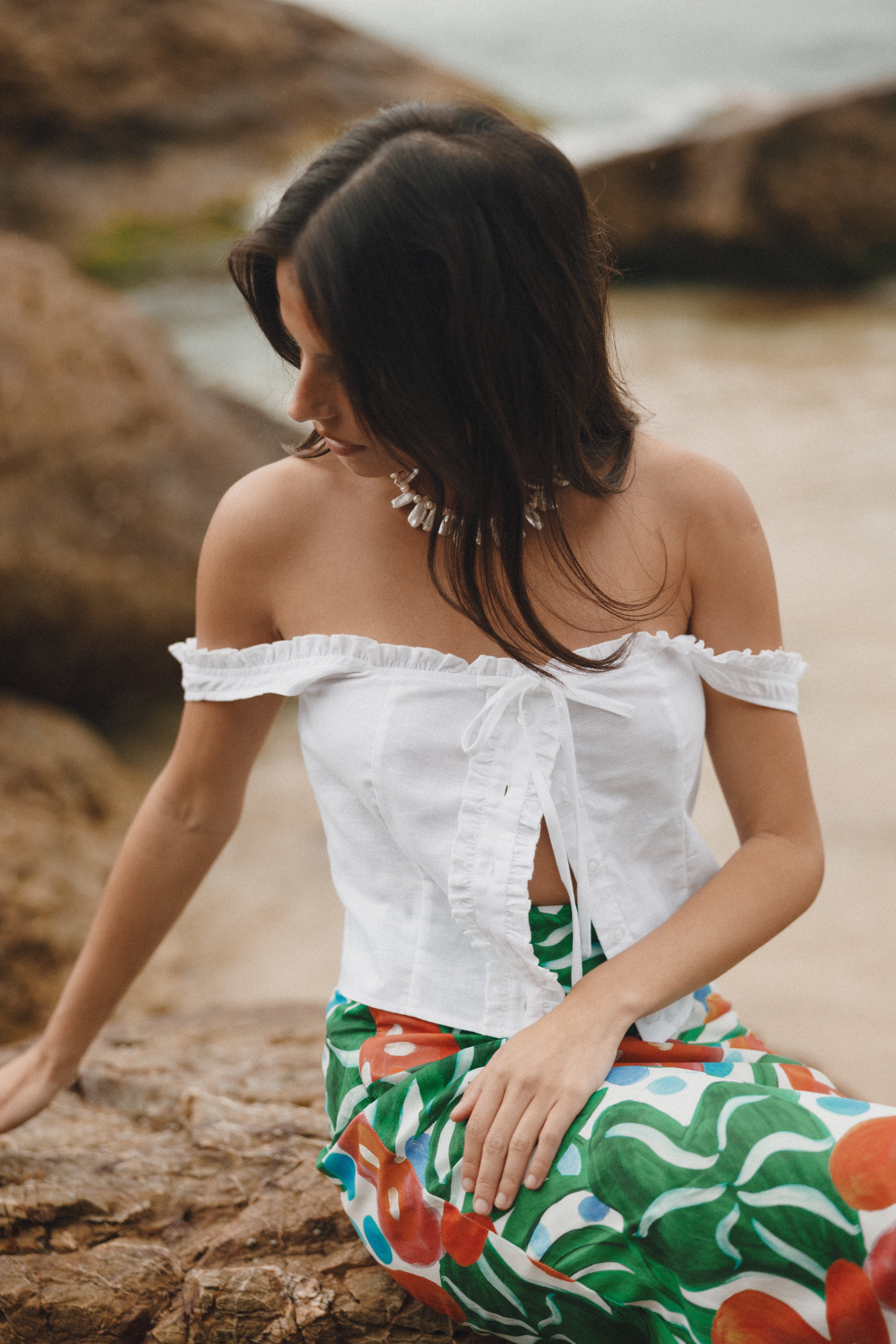 Esmeralda Top - White