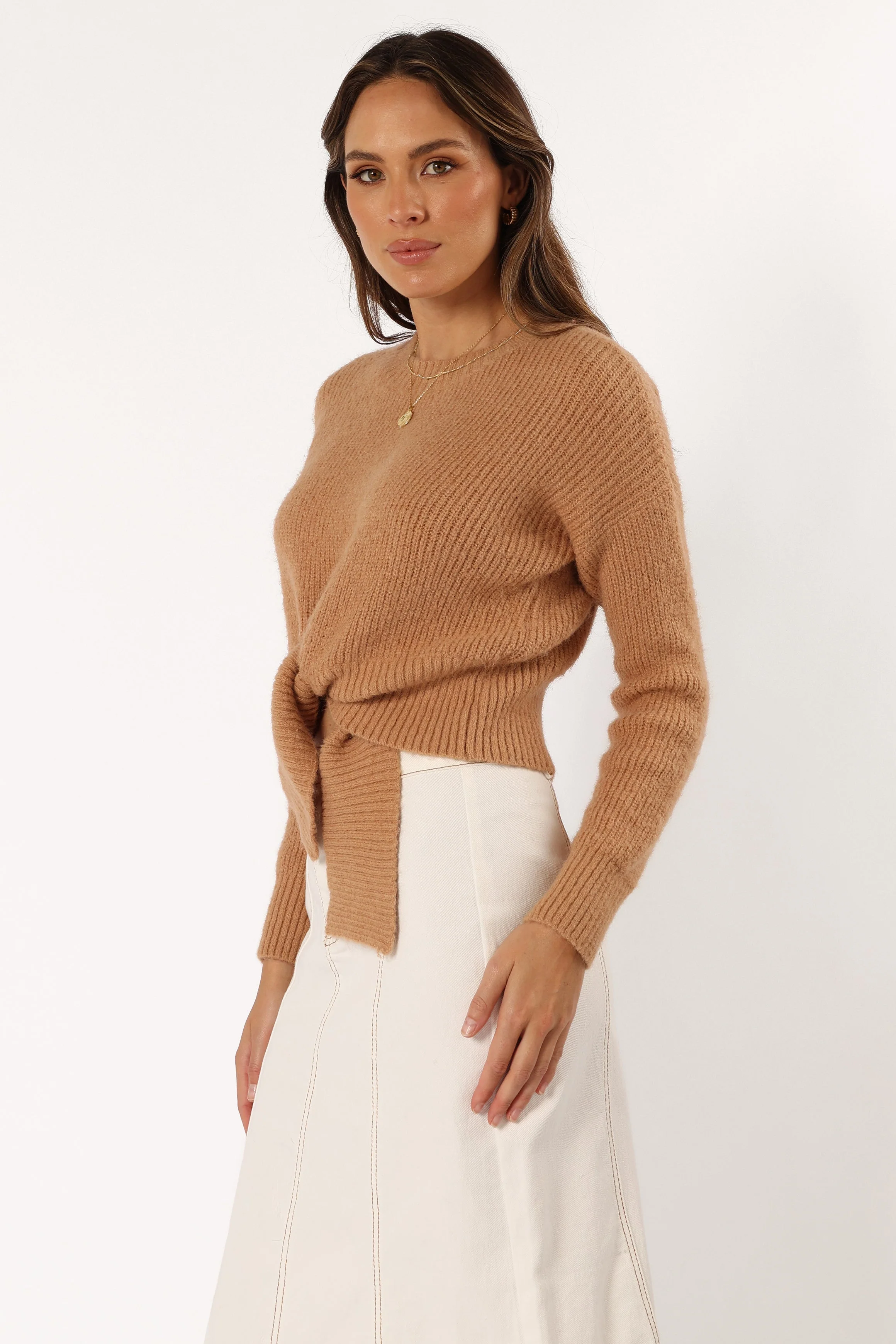 Captivate Knit Sweater - Mocha