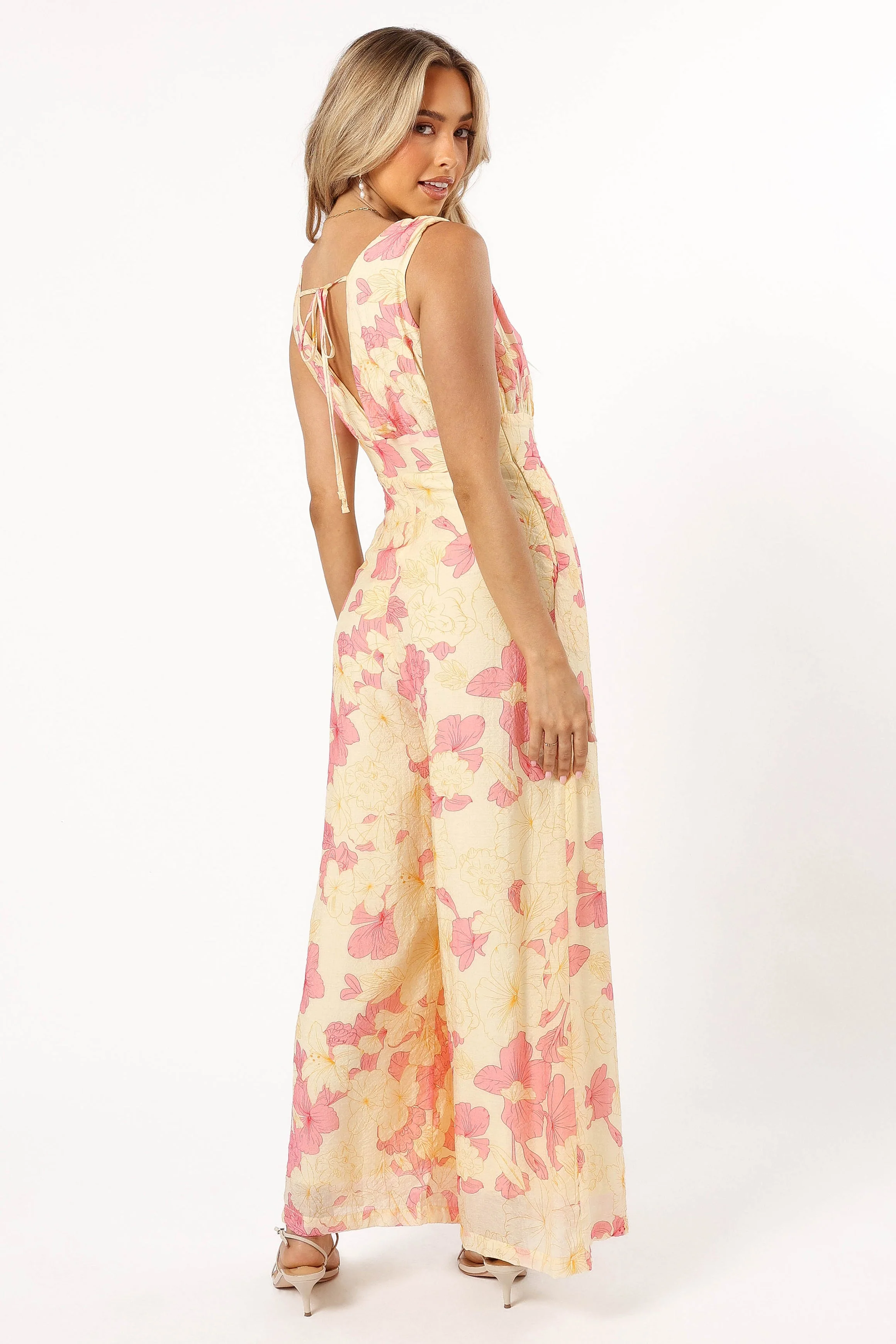Halle Jumpsuit - Yellow Pink