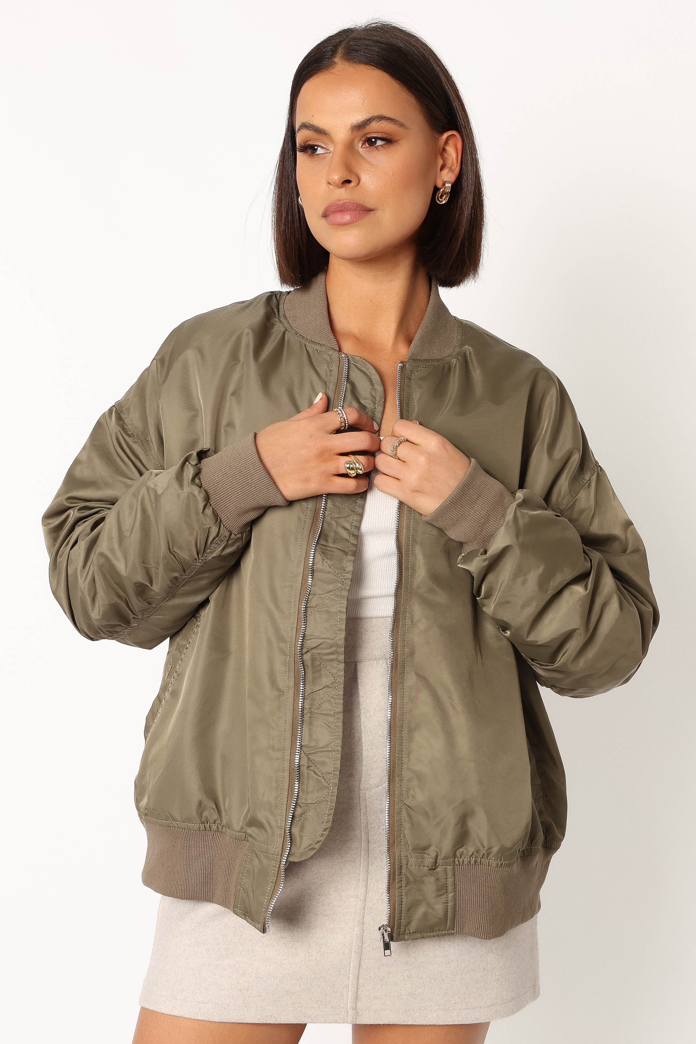Bryce Bomber Jacket - Khaki