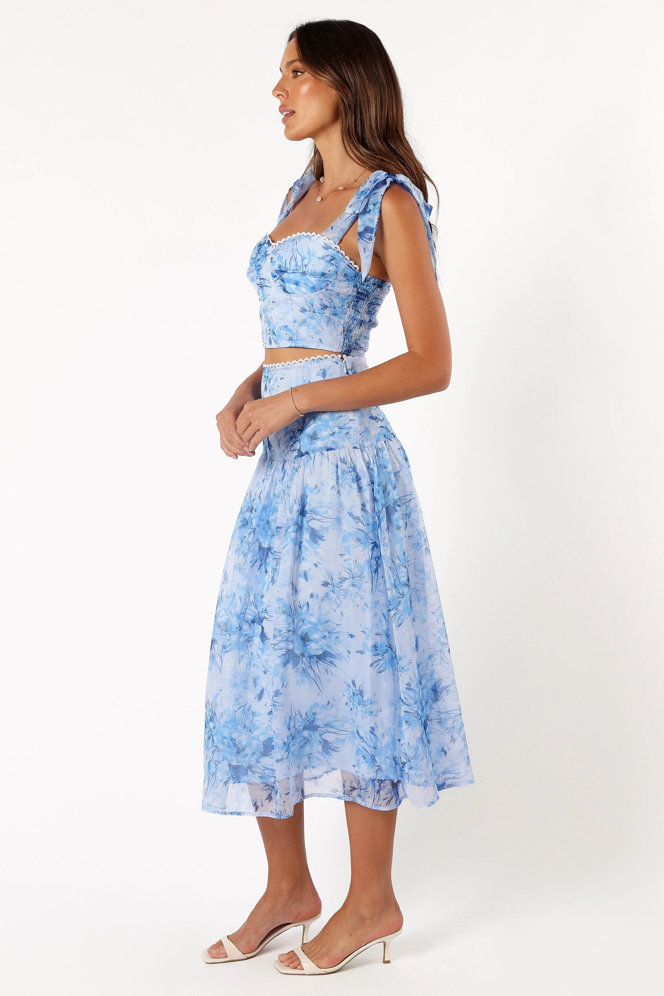 Elle Two Piece Set - Blue Floral