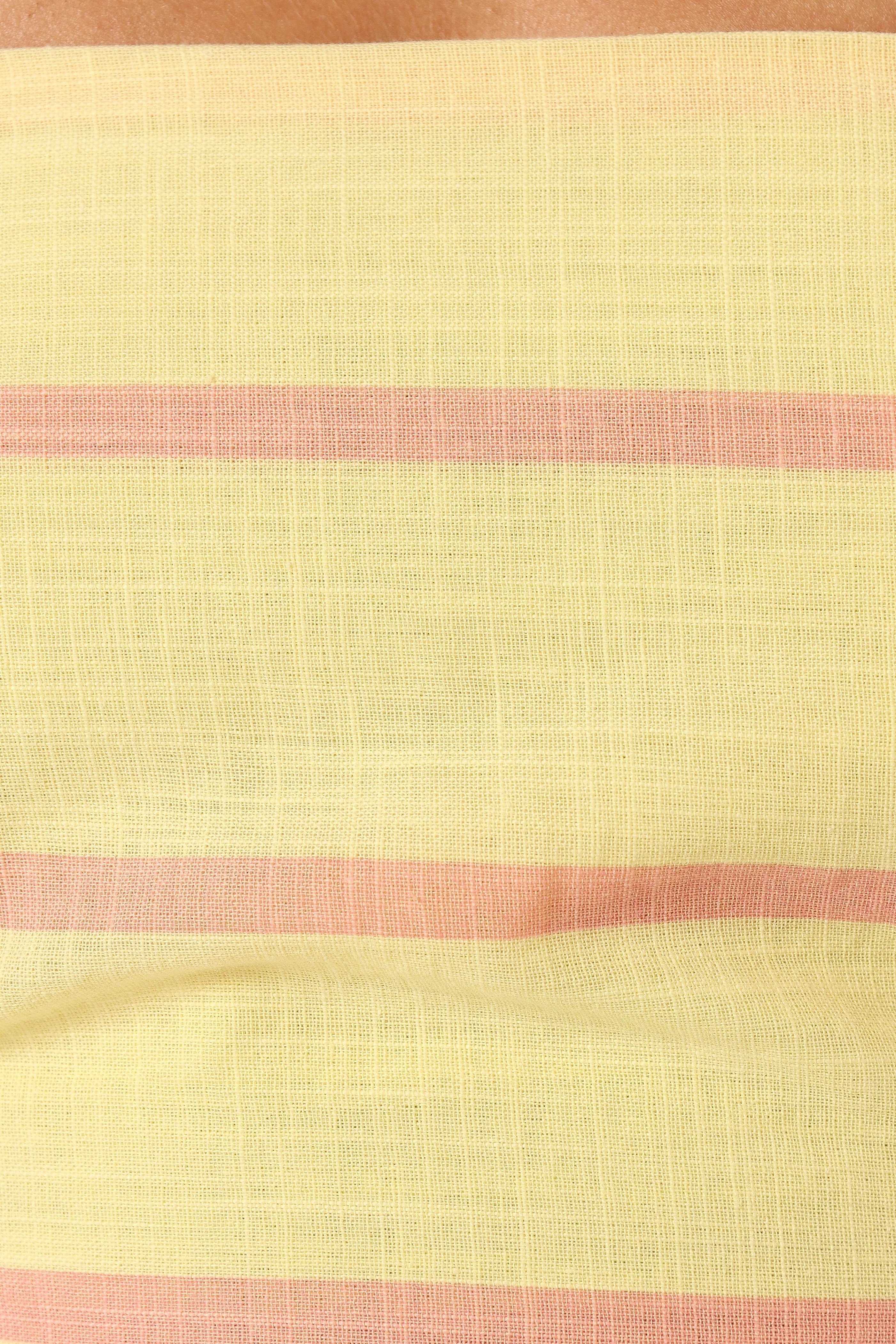 Pixie Maxi Dress - Yellow Pink Stripe