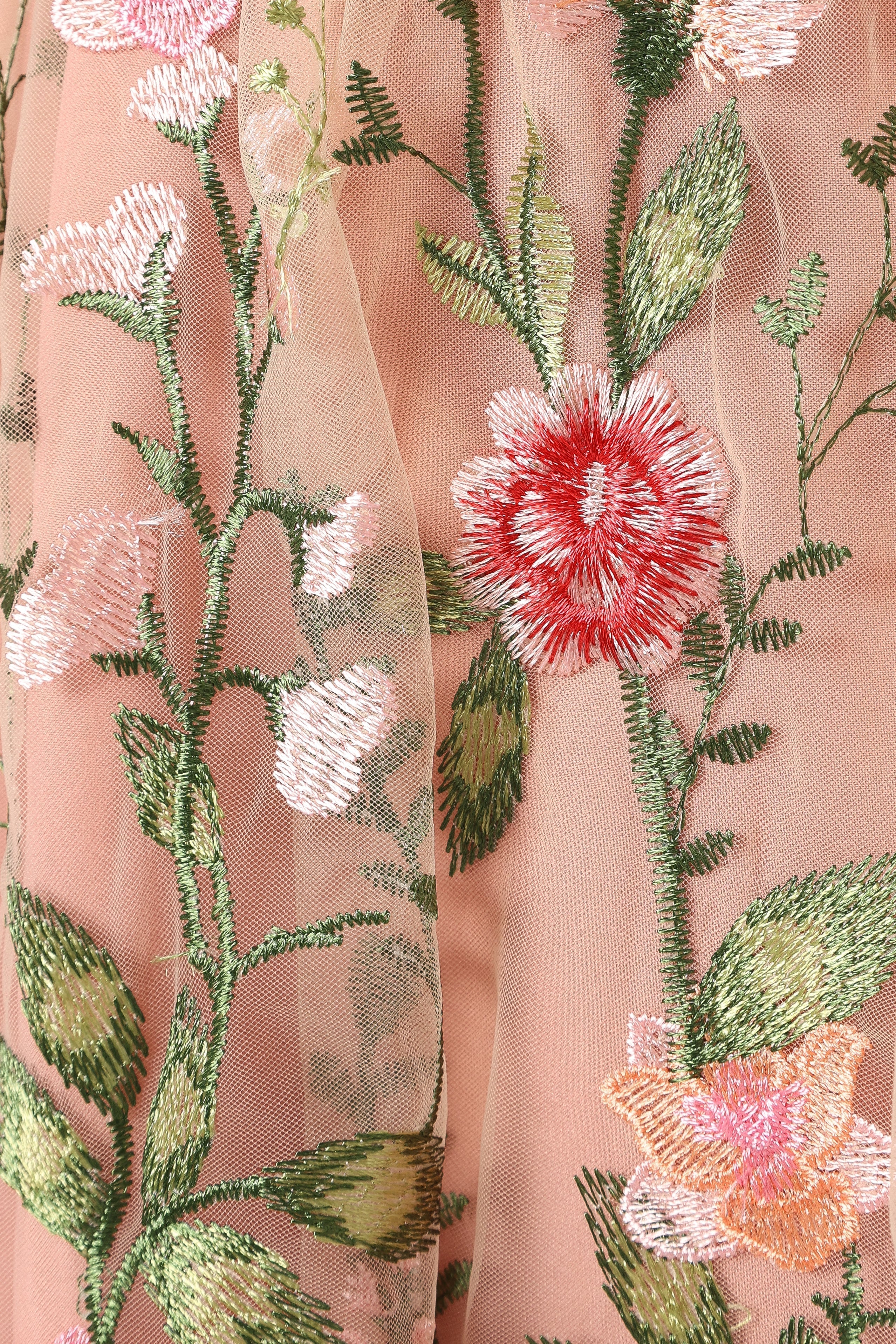 Wonderland Midi Dress - Pink Floral