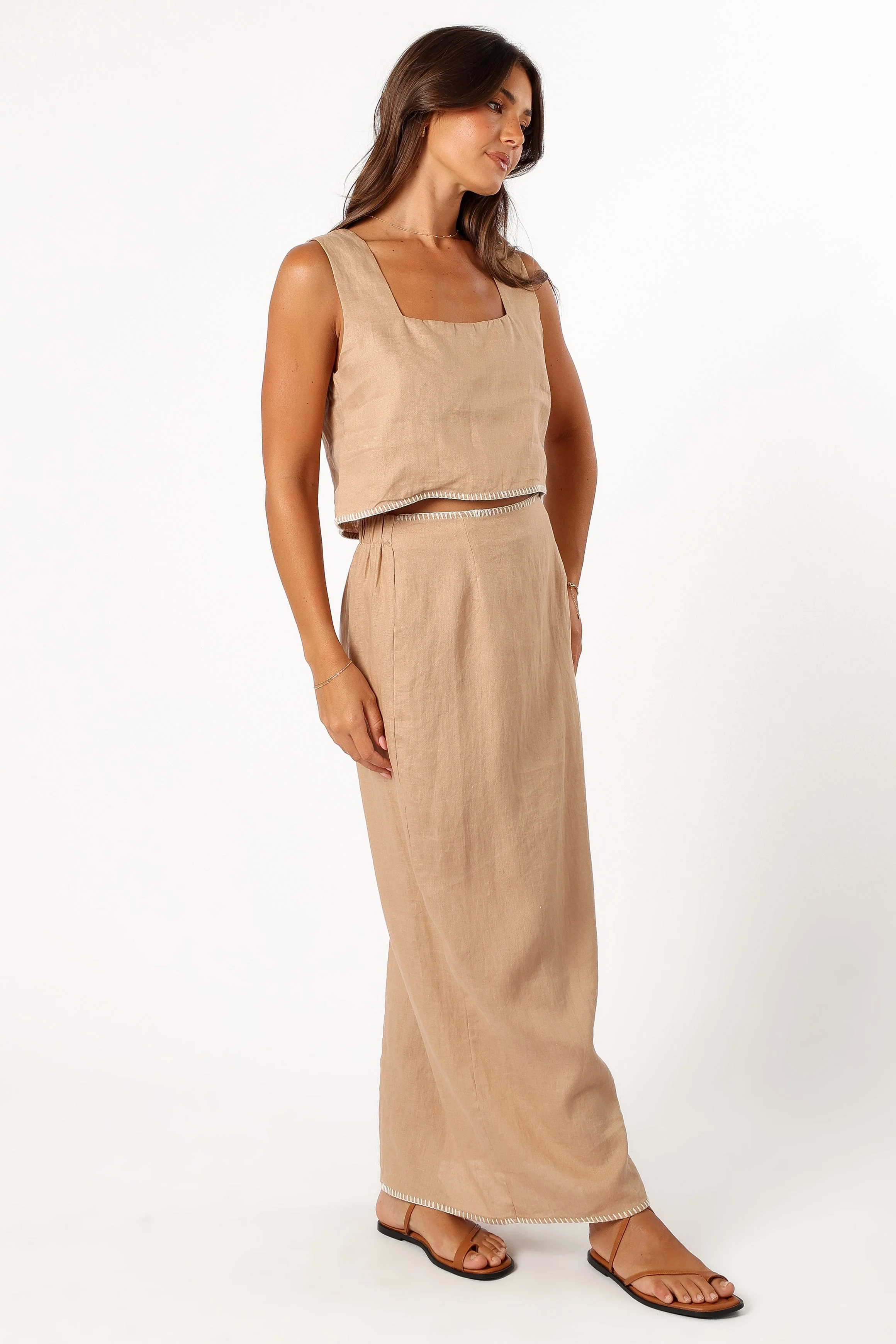 Odette Midi Skirt - Camel