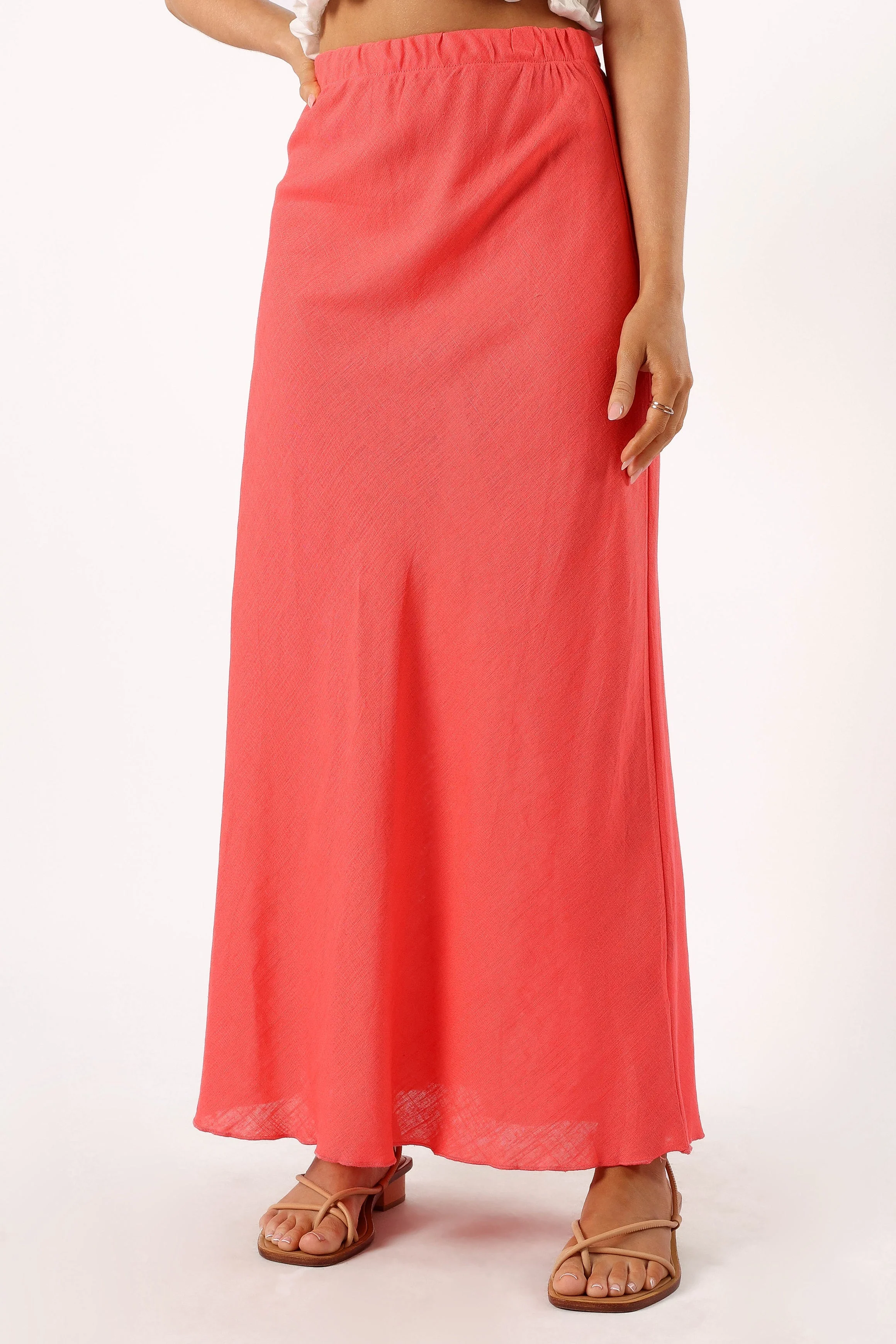 Pippy Midi Skirt - Coral