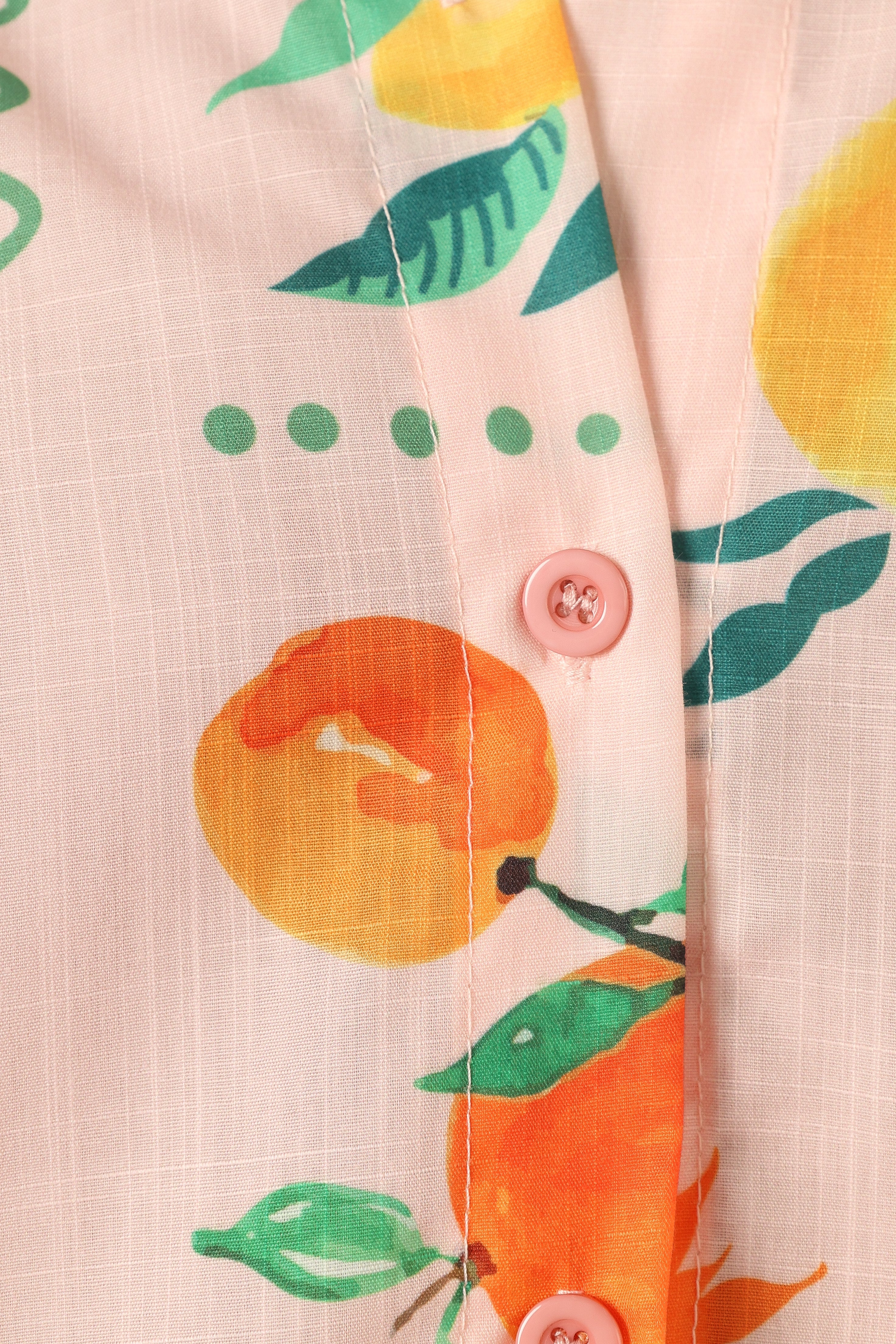 Portofino Short Set - Peach Limone Print