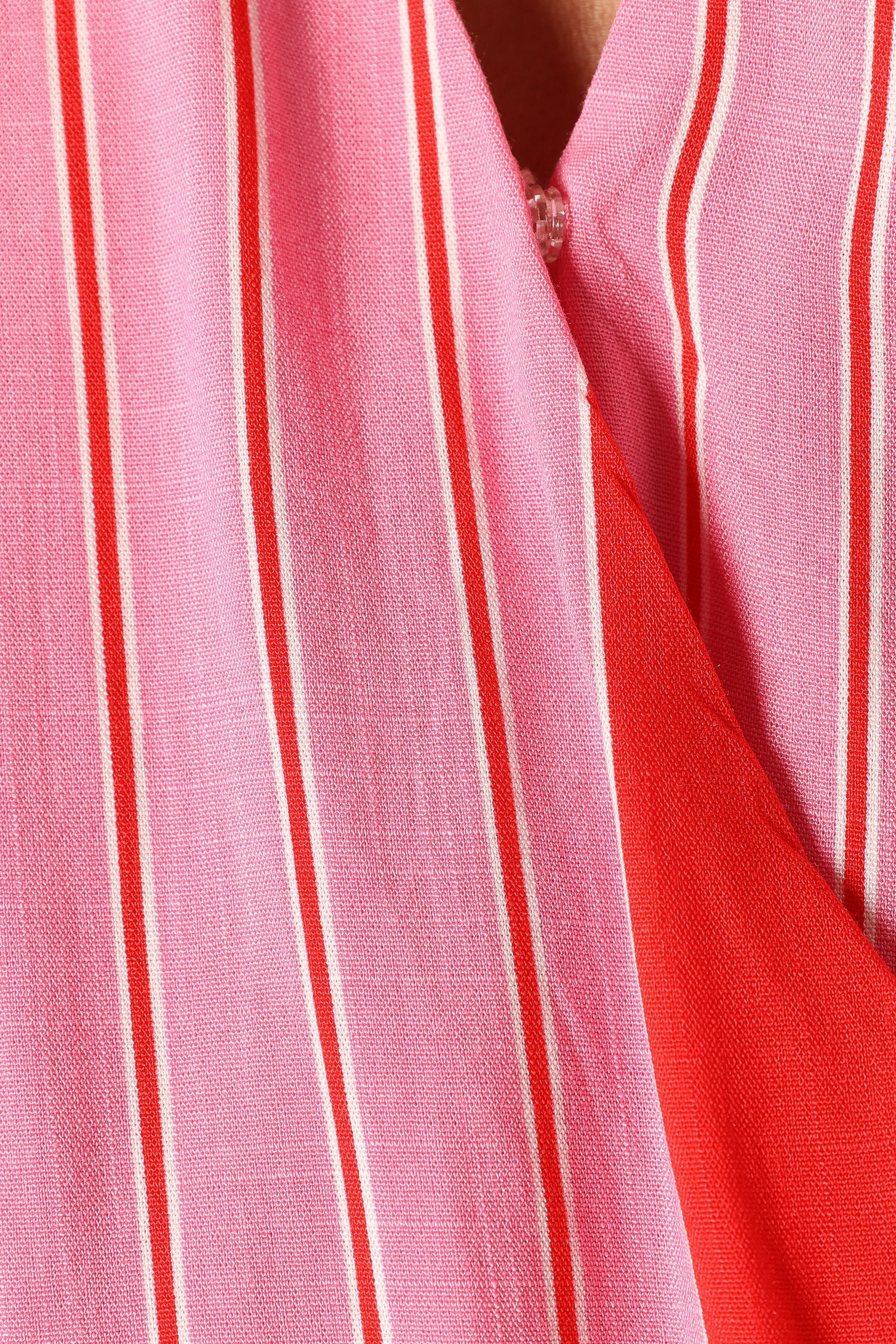 Deena Playsuit - Pink Stripe