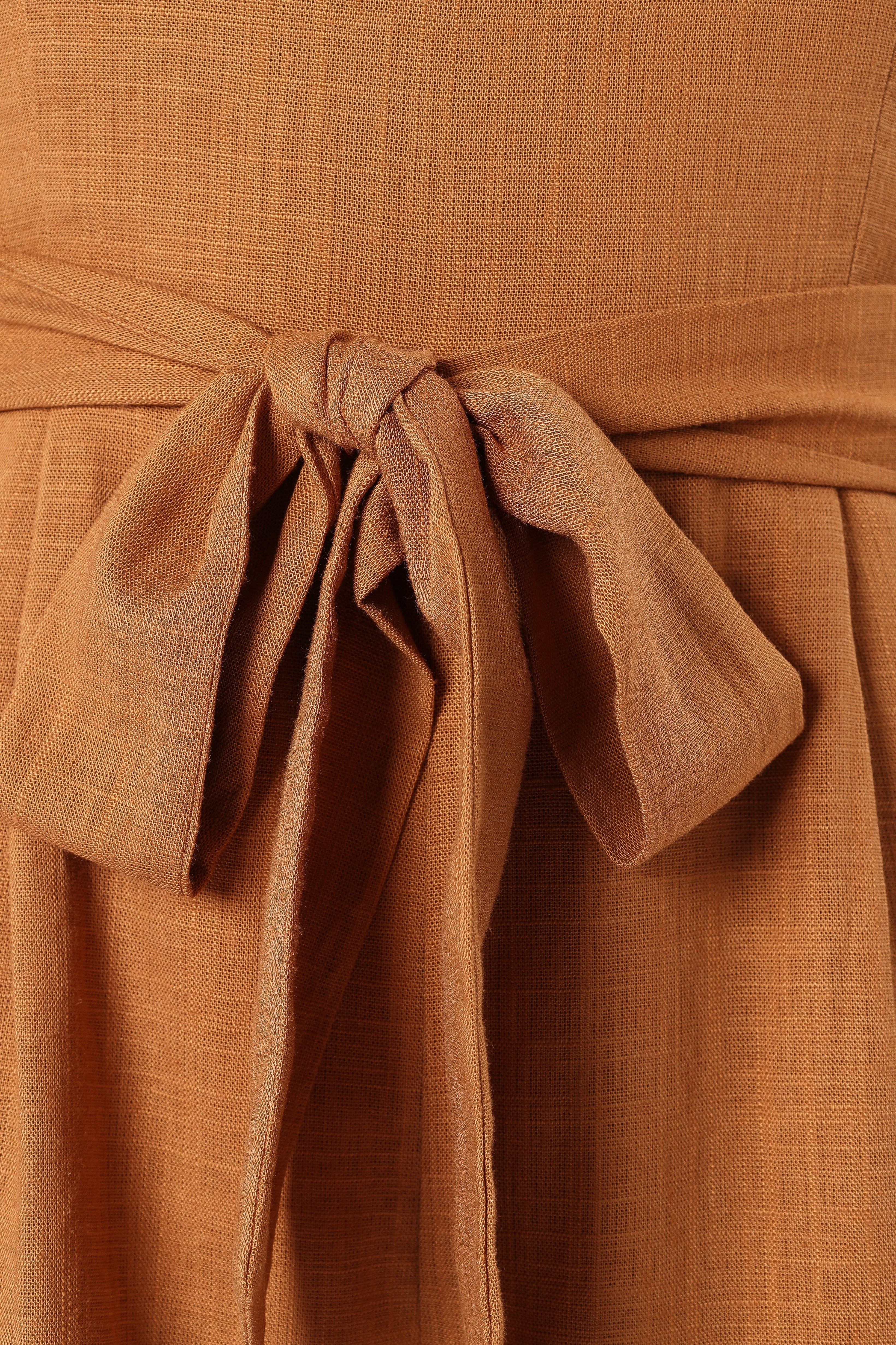 Christie Strapless Playsuit - Tan