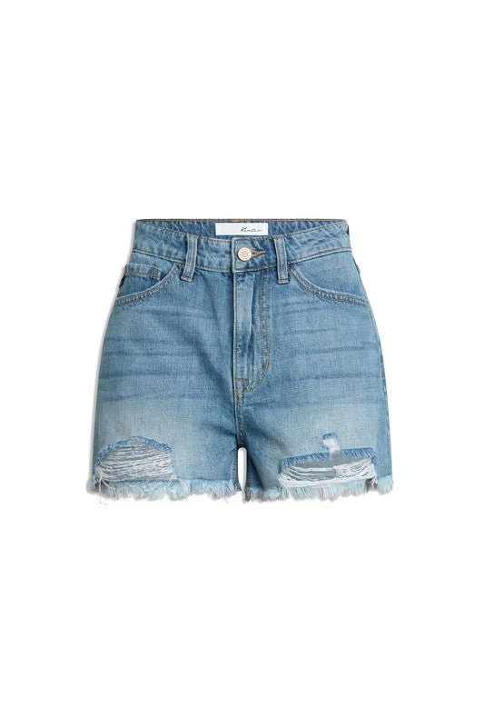 Lizzie High Rise Denim Shorts - Medium