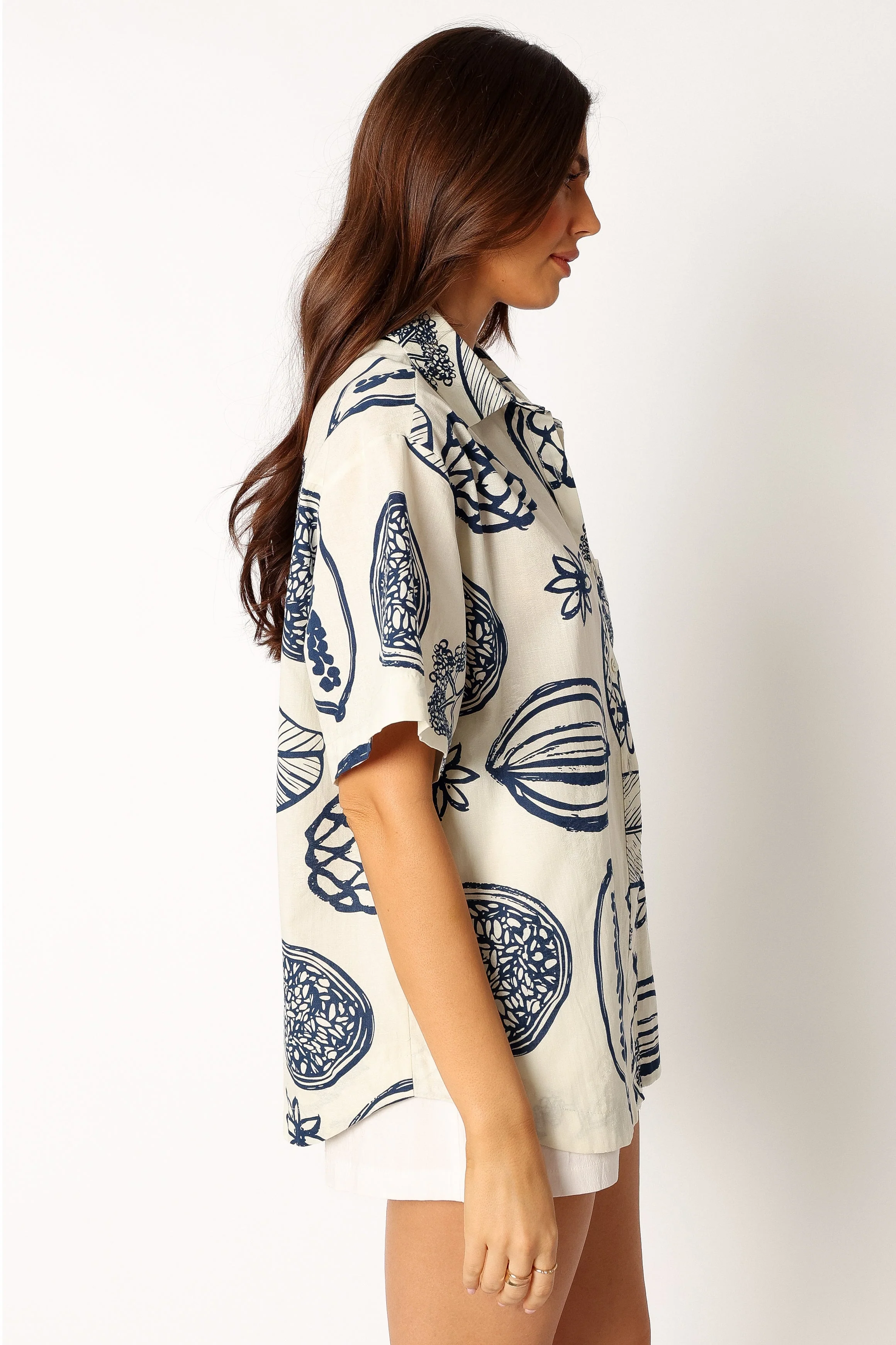 Zayd Button Up Shirt - Navy