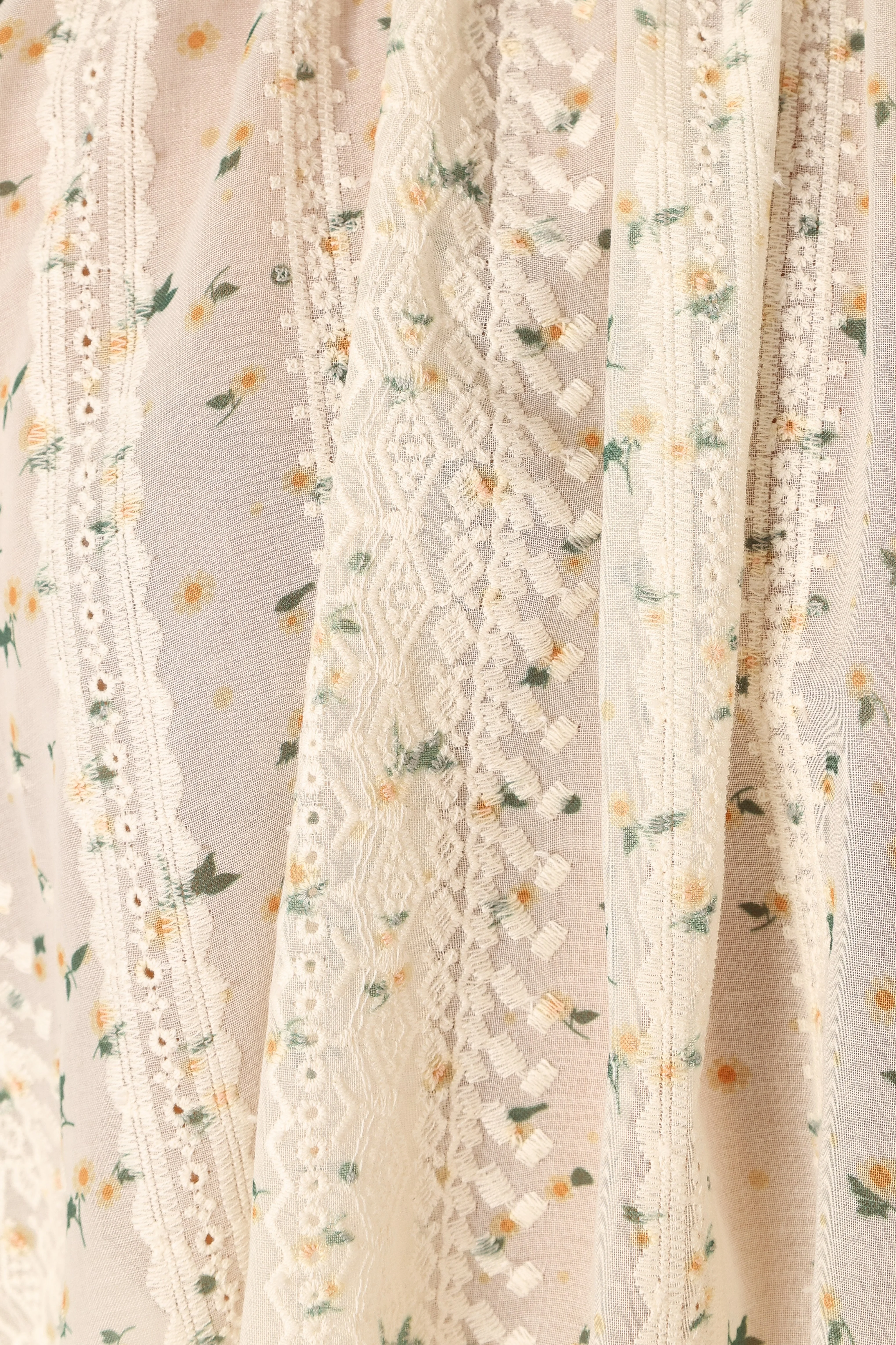 Annie Long Sleeve Top - Yellow Floral