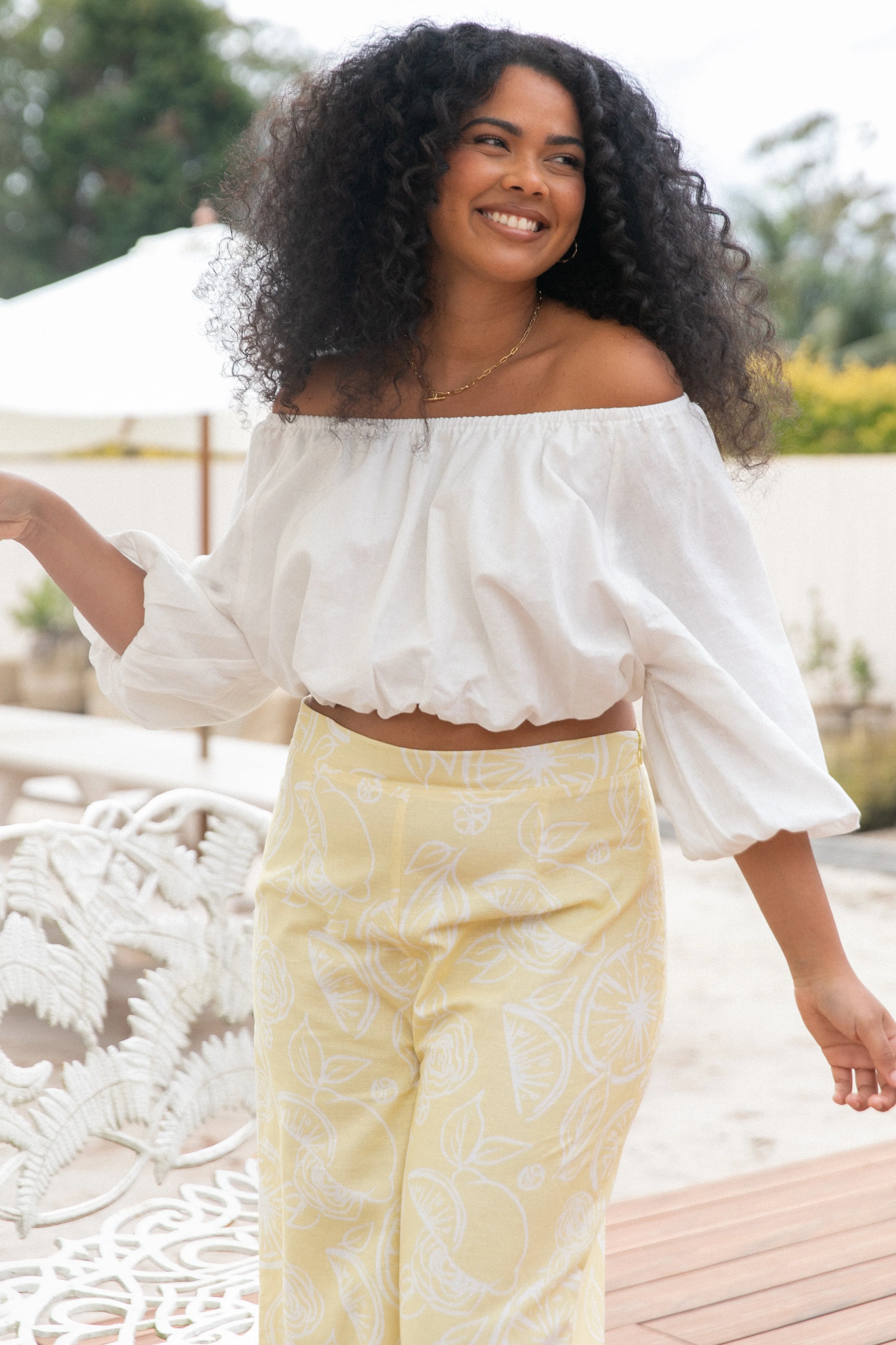 Daydreamer Off Shoulder Top - White