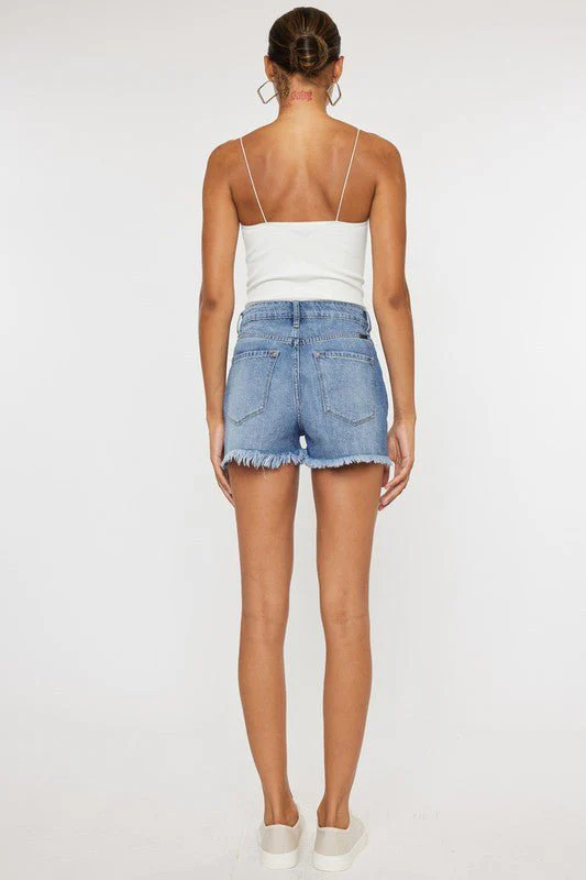 Lizzie High Rise Denim Shorts - Medium