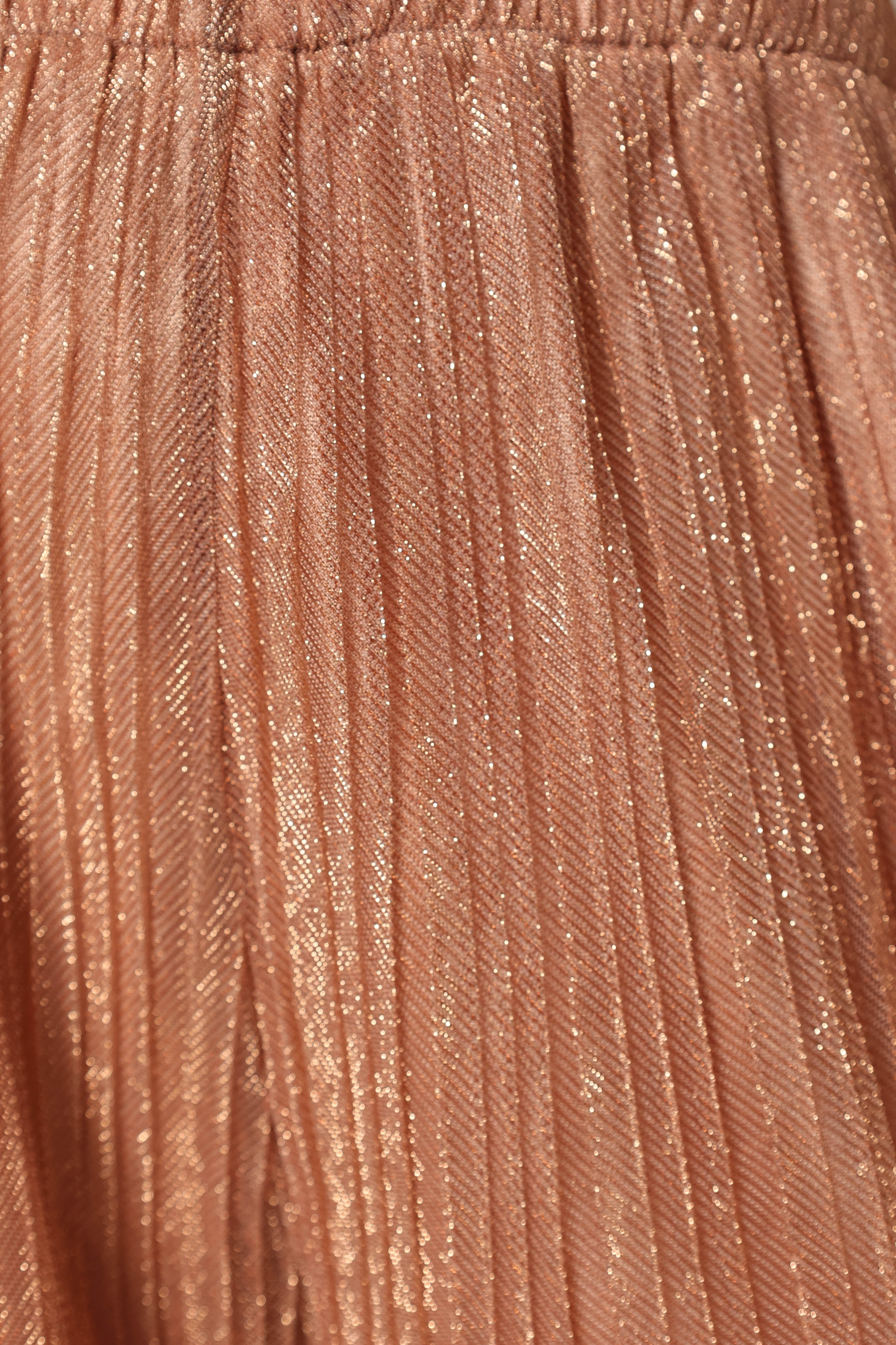 Nancy Plisse Shorts - Rose Gold