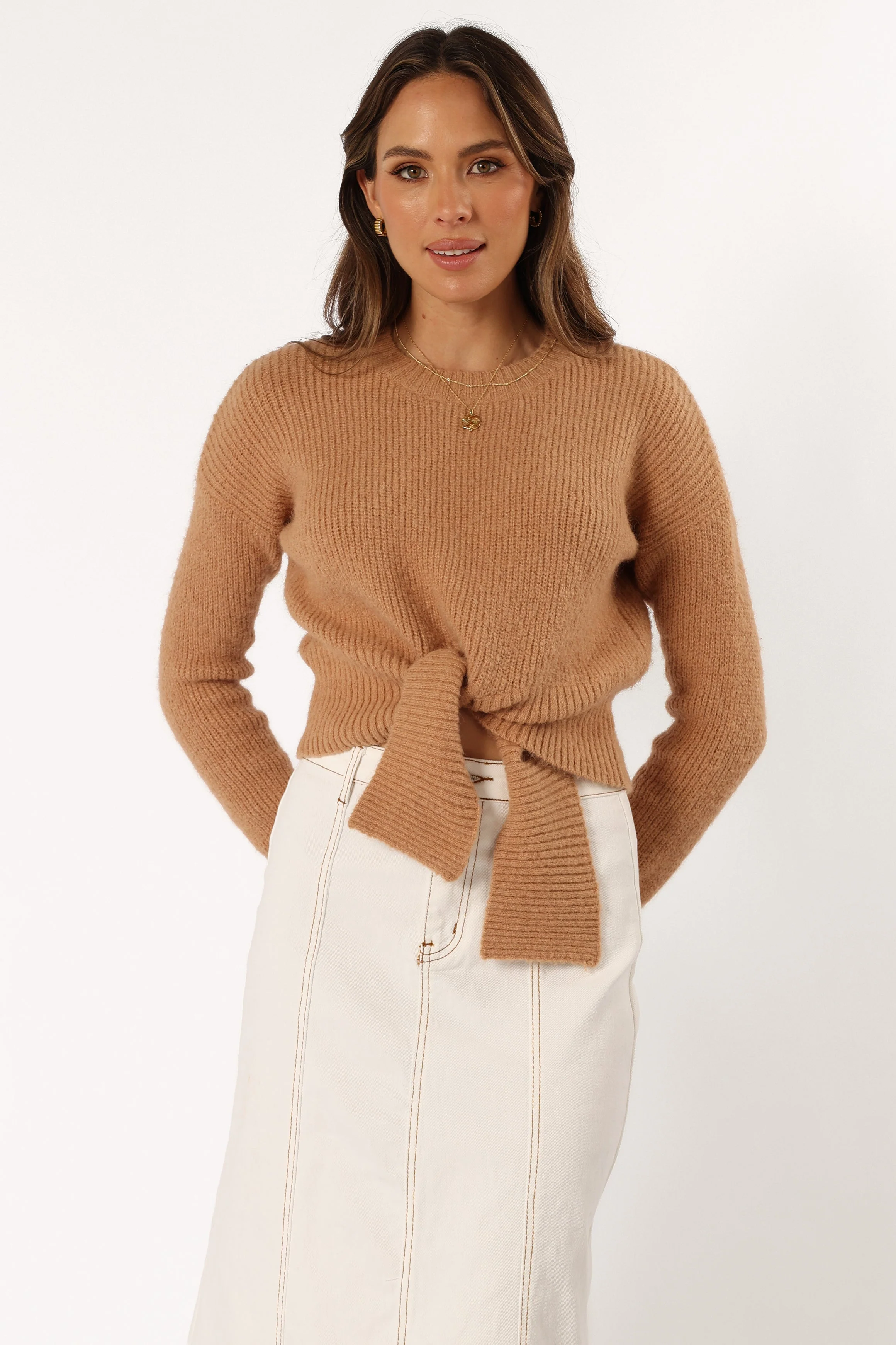 Captivate Knit Sweater - Mocha