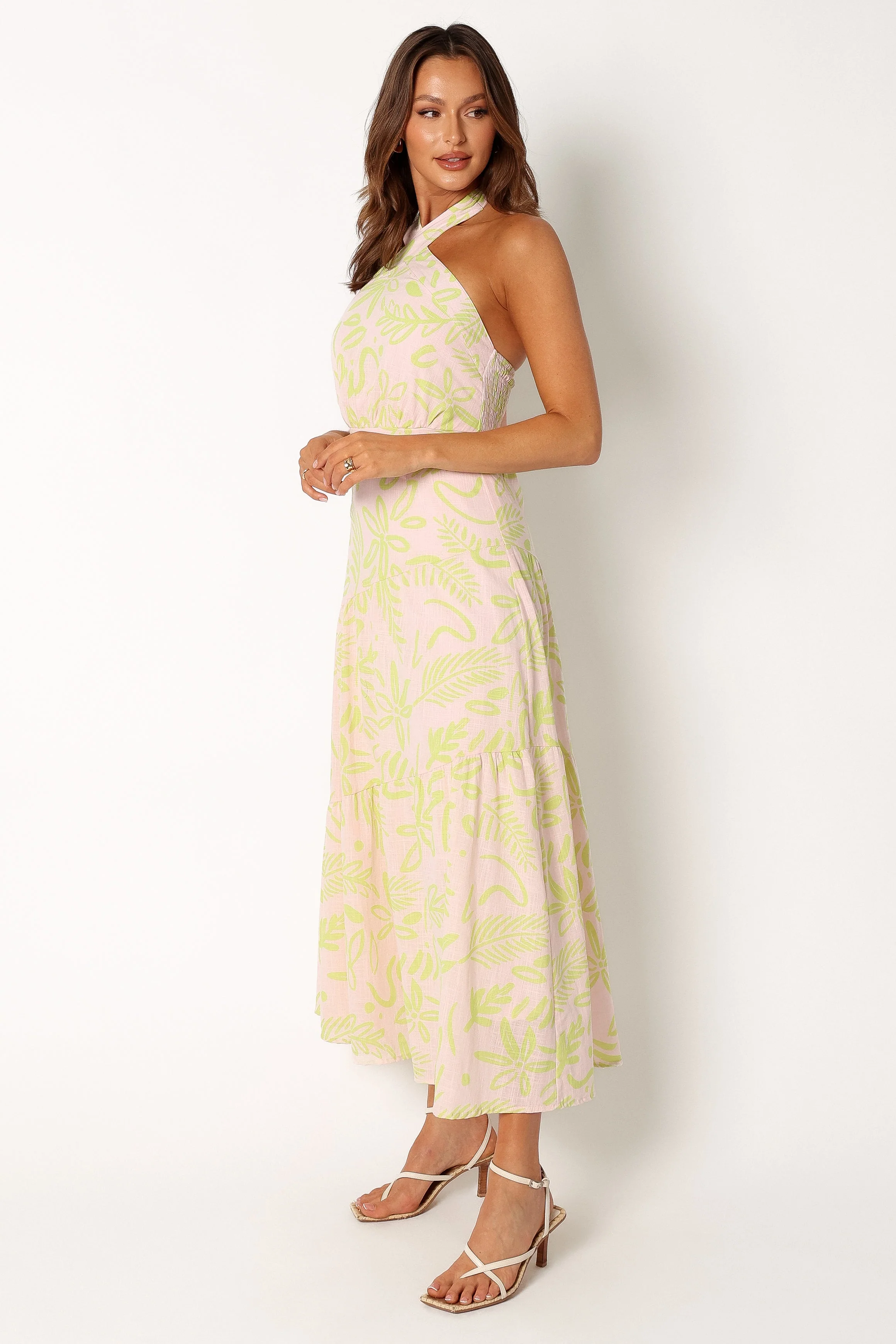 Eva Halterneck Maxi Dress - Citrus