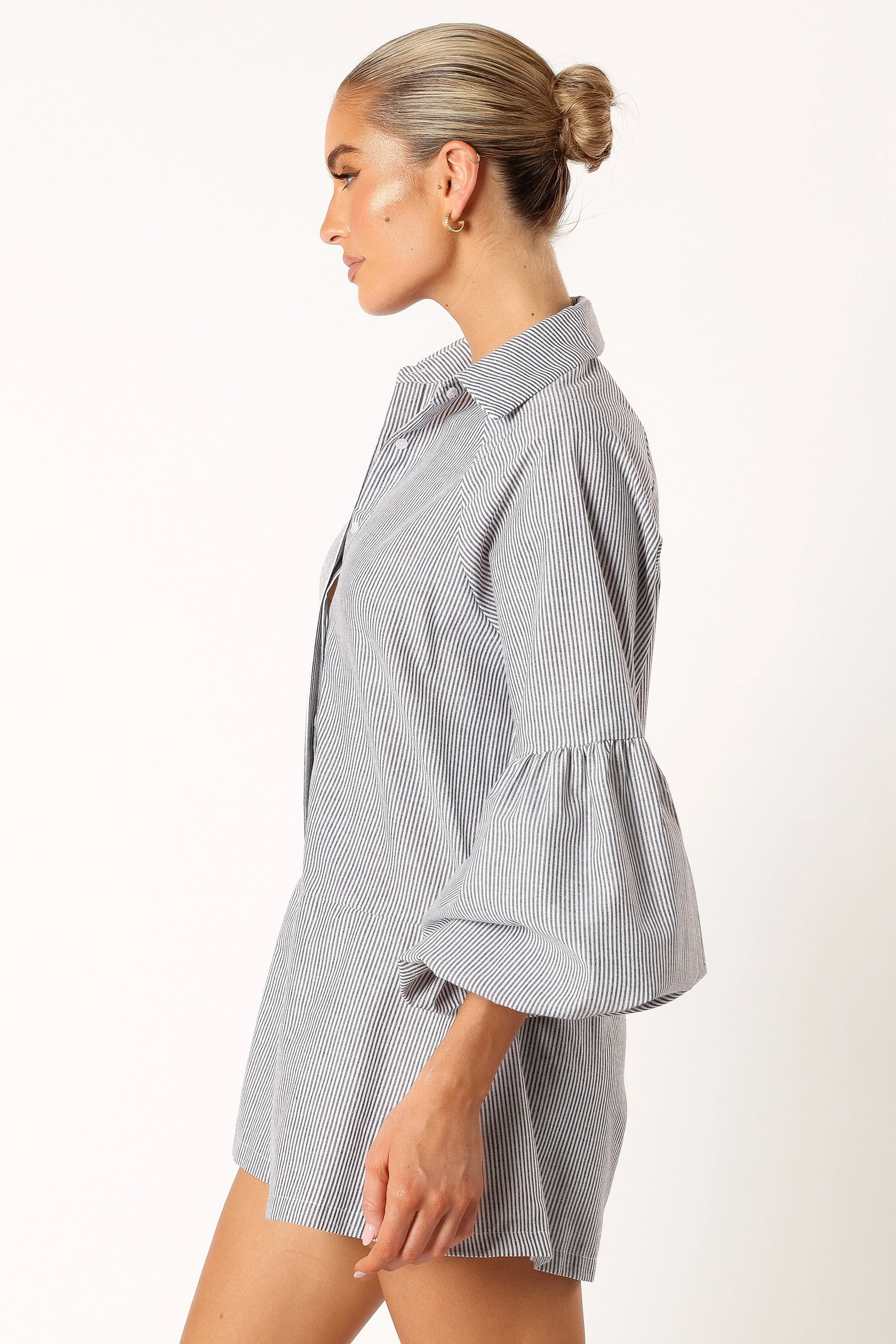 Ella Playsuit - Black Stripe