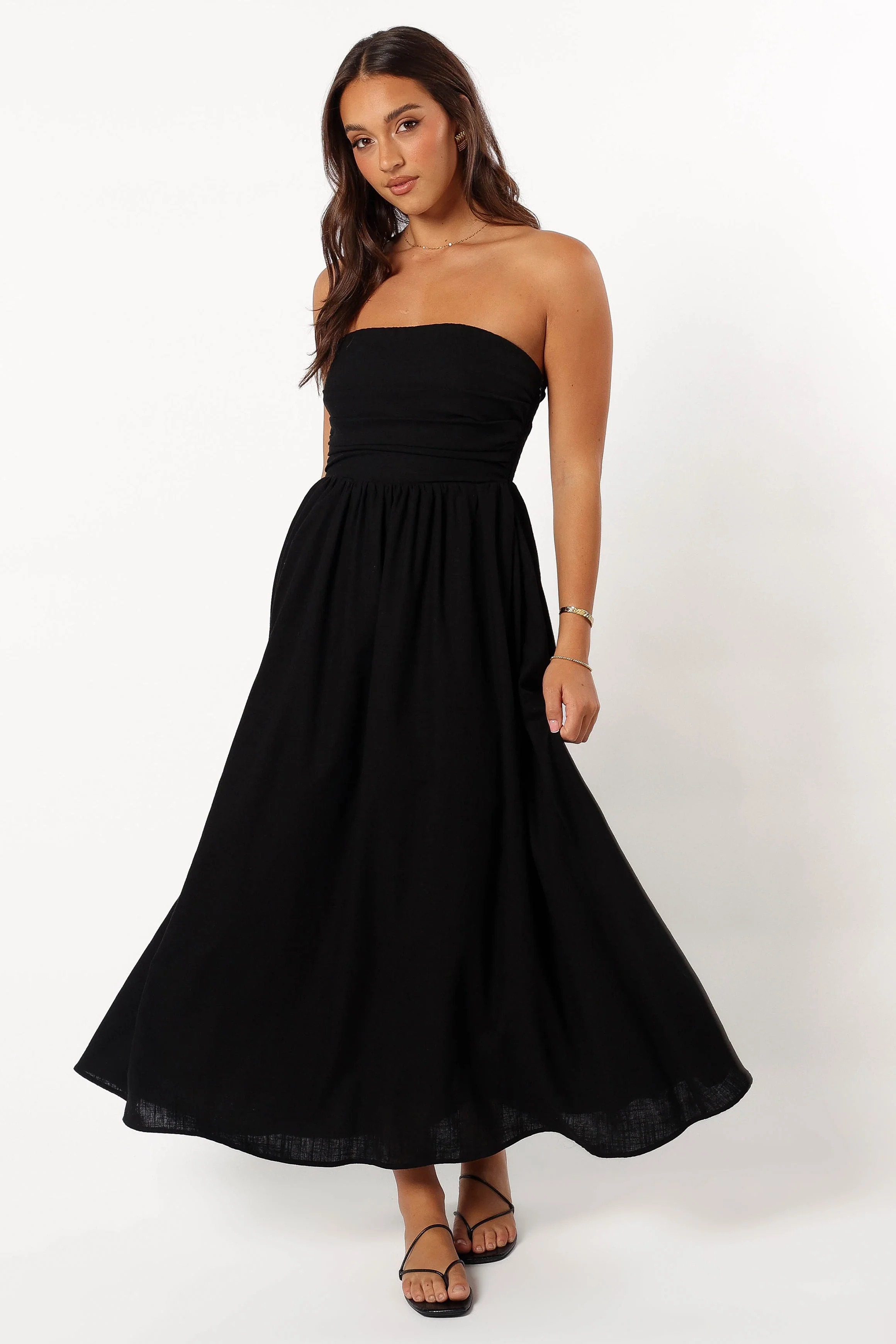 Kayt Strapless Dress - Black