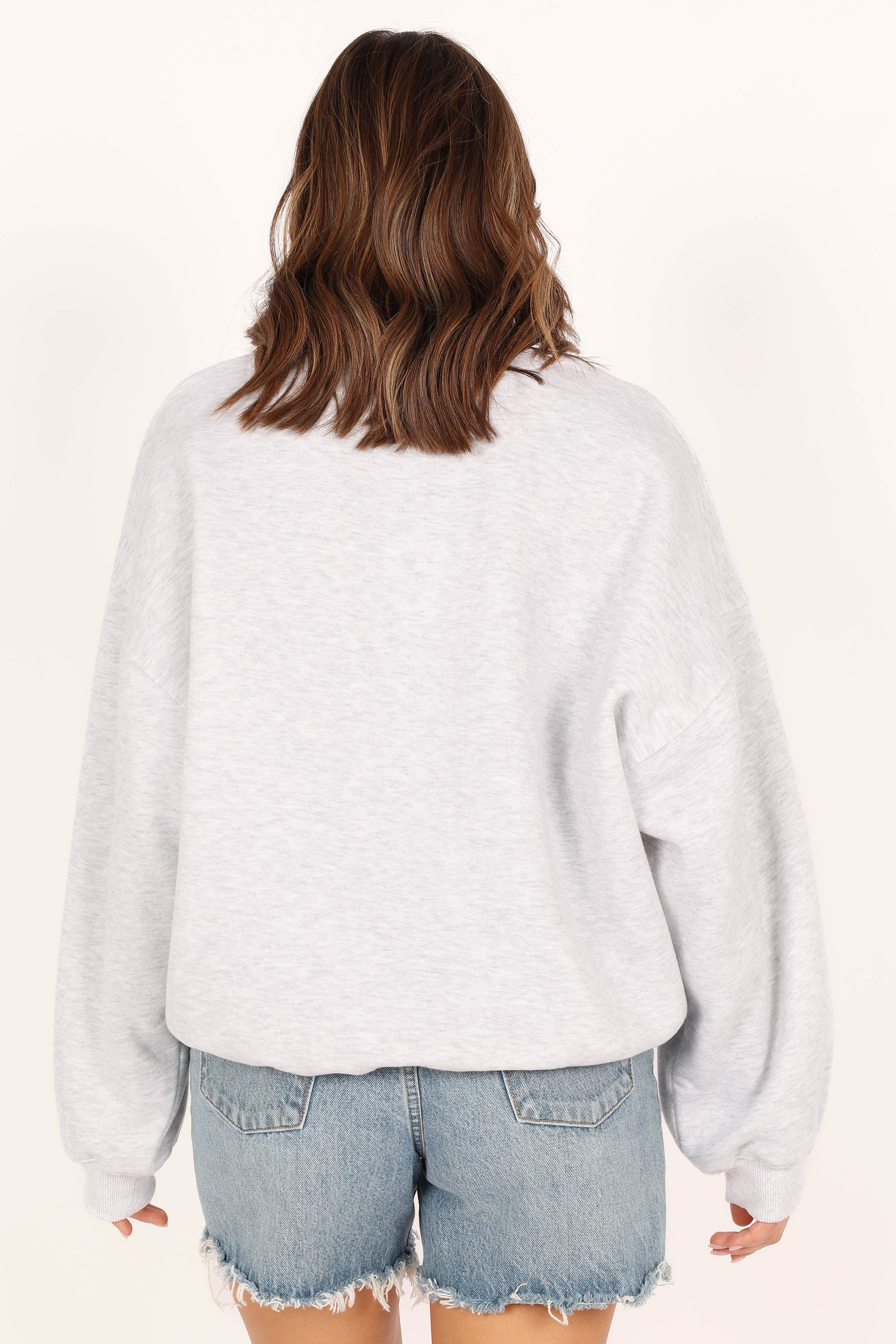 Beverly Hills Crewneck Sweatshirt - Light Grey