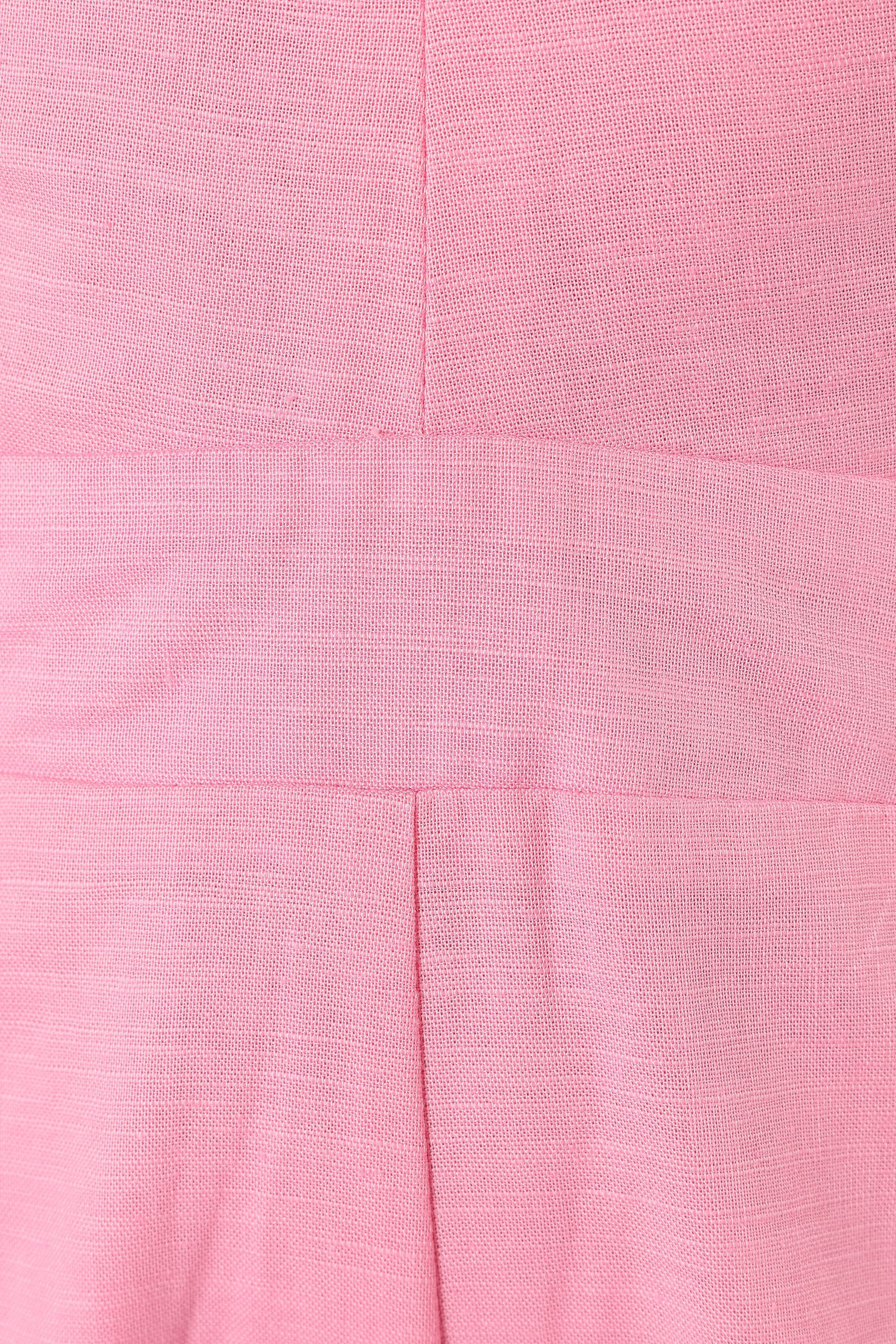 Christina Linen Jumpsuit - Pink