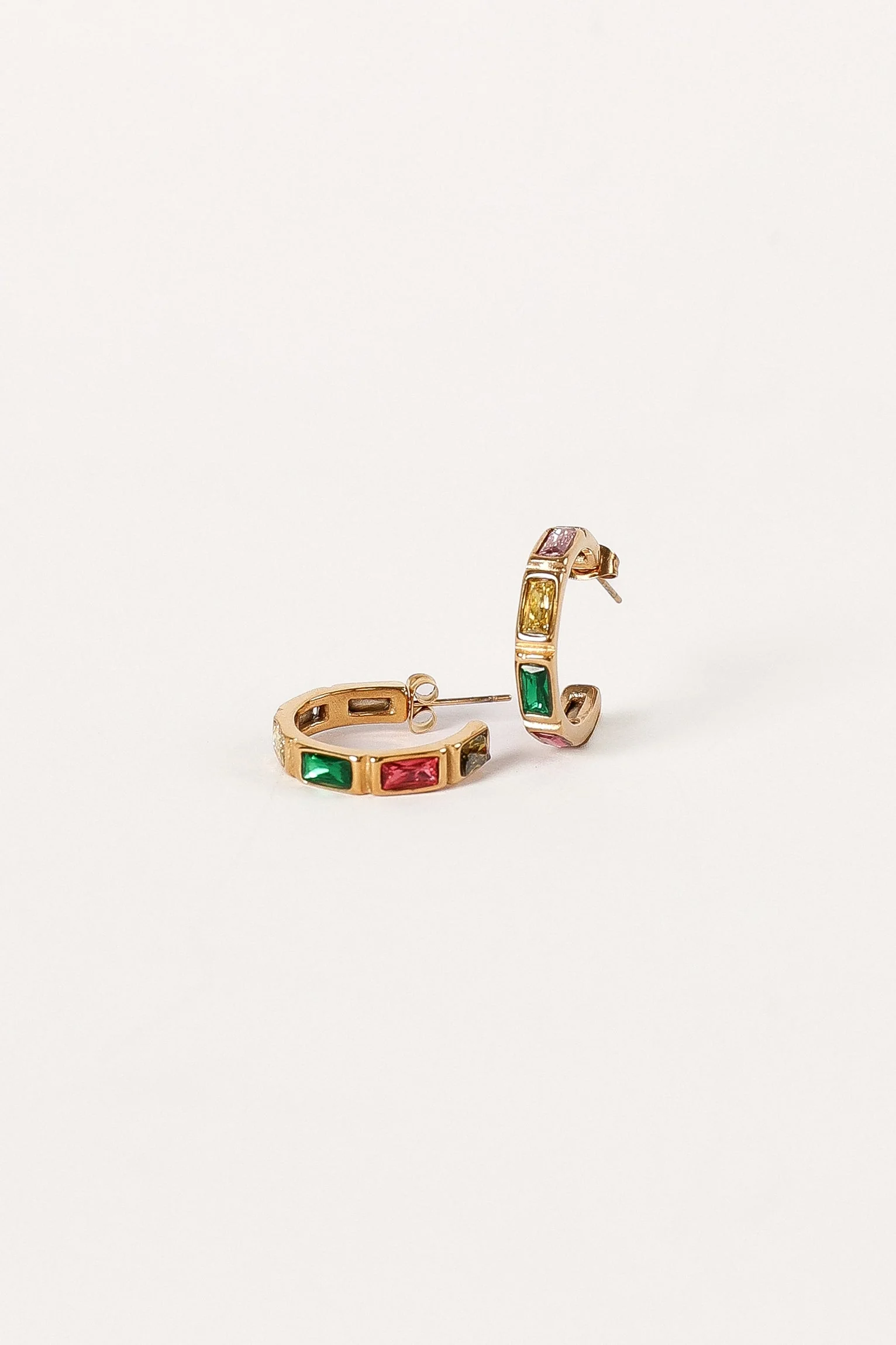 Bailee Hoop Earrings - Gold Multi