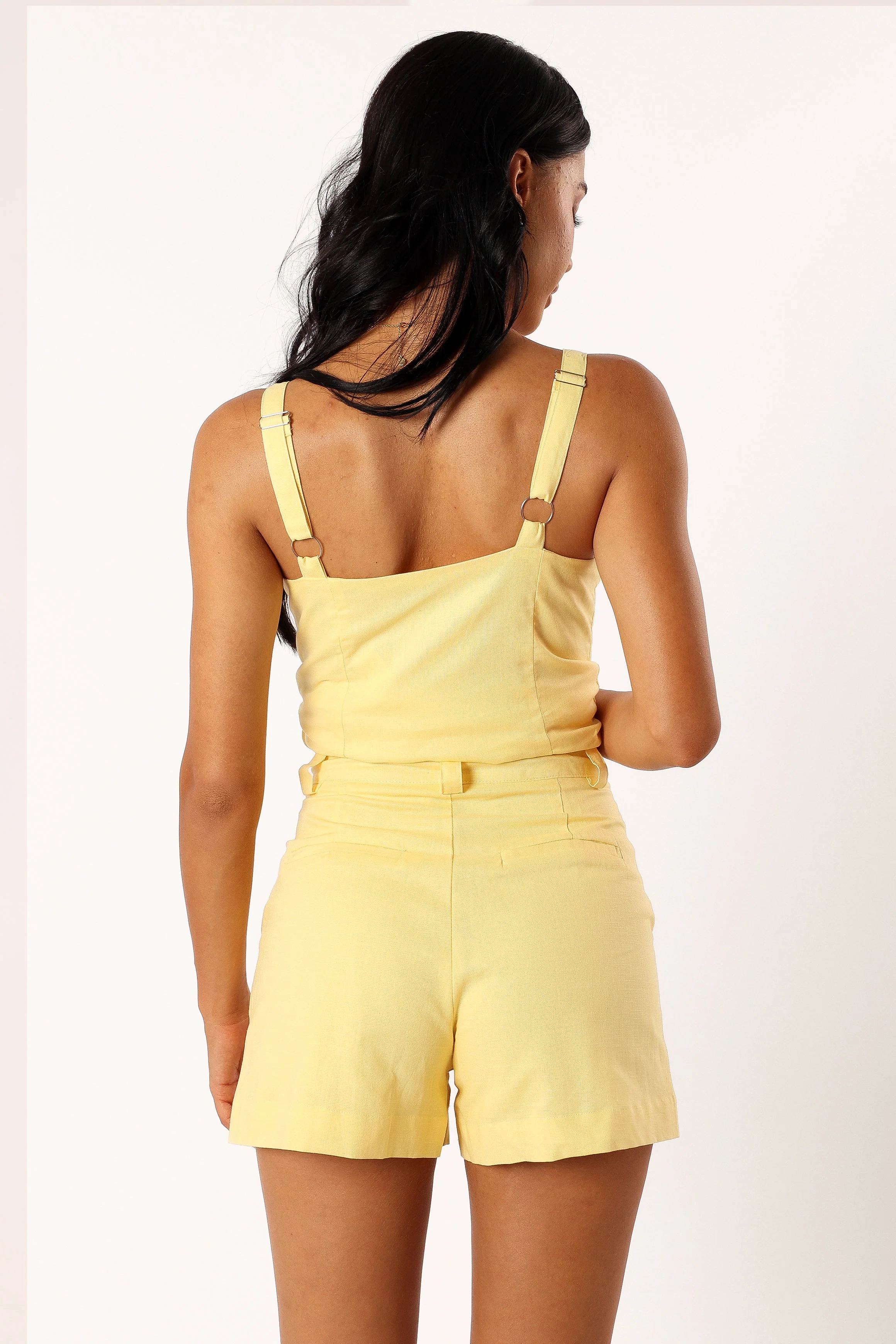 Laurent Tailored Shorts - Butter Yellow