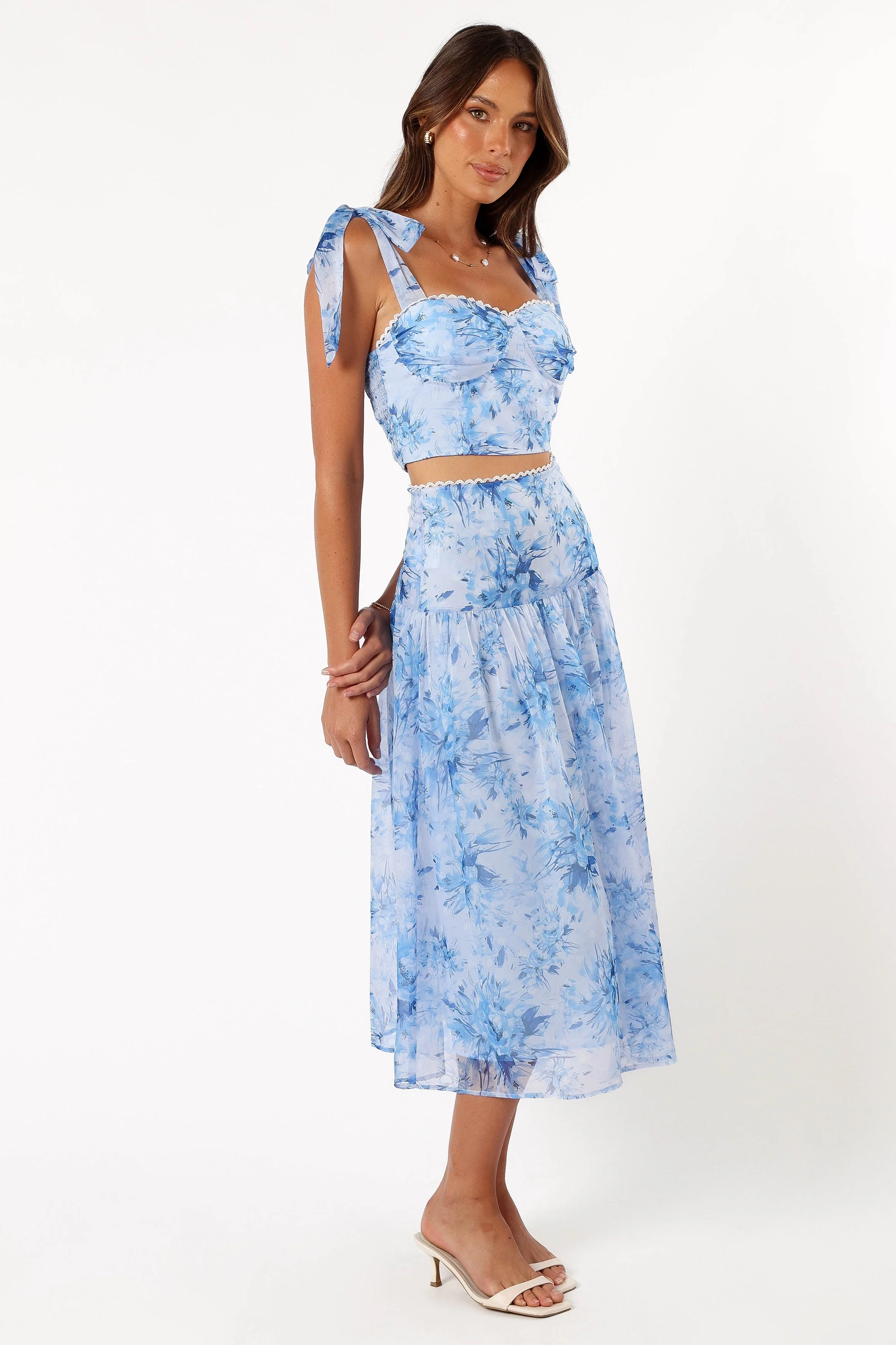Elle Two Piece Set - Blue Floral