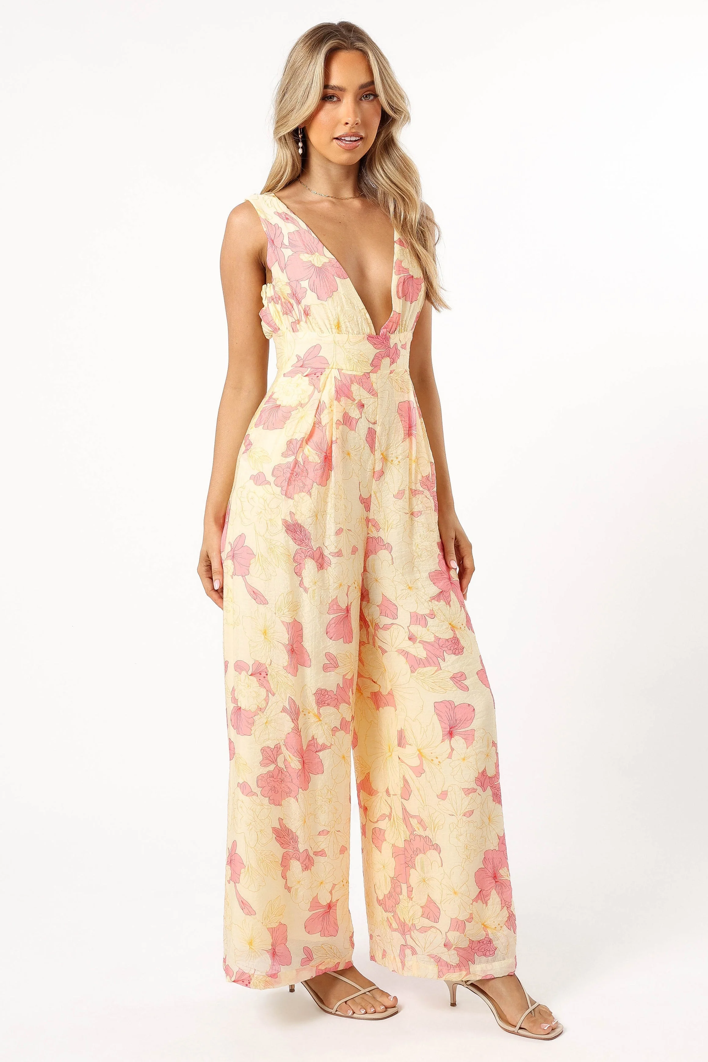 Halle Jumpsuit - Yellow Pink
