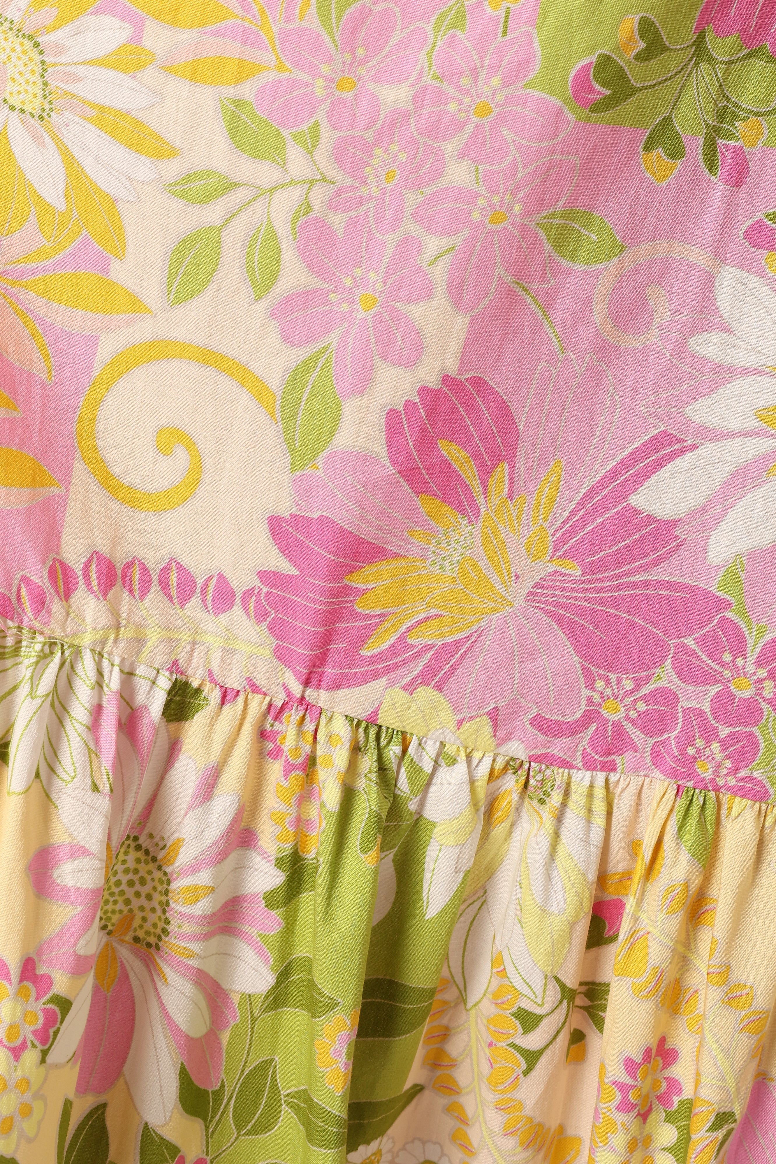 Doja Maxi Skirt - Pink Green