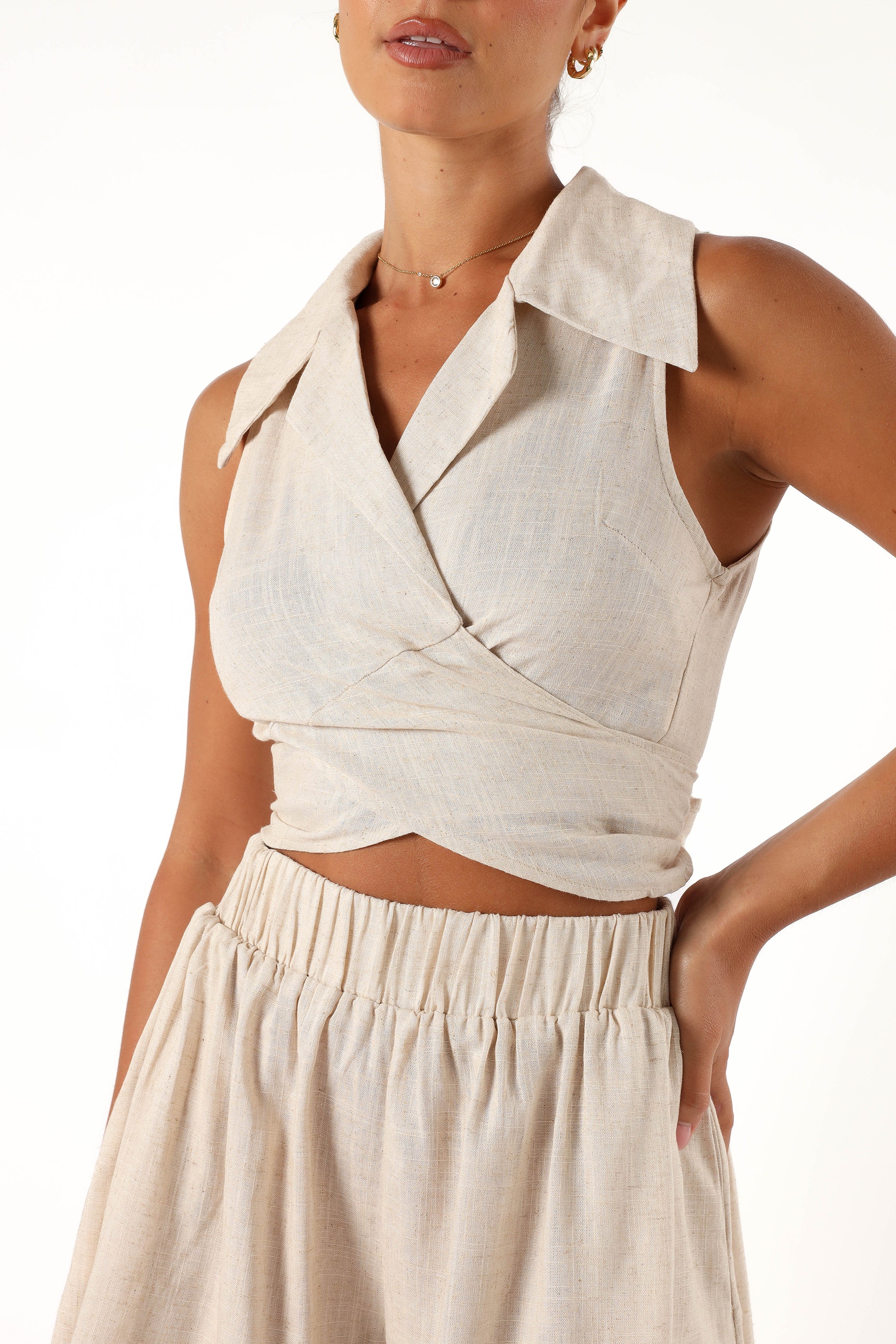 Heather Short Set - Oatmeal