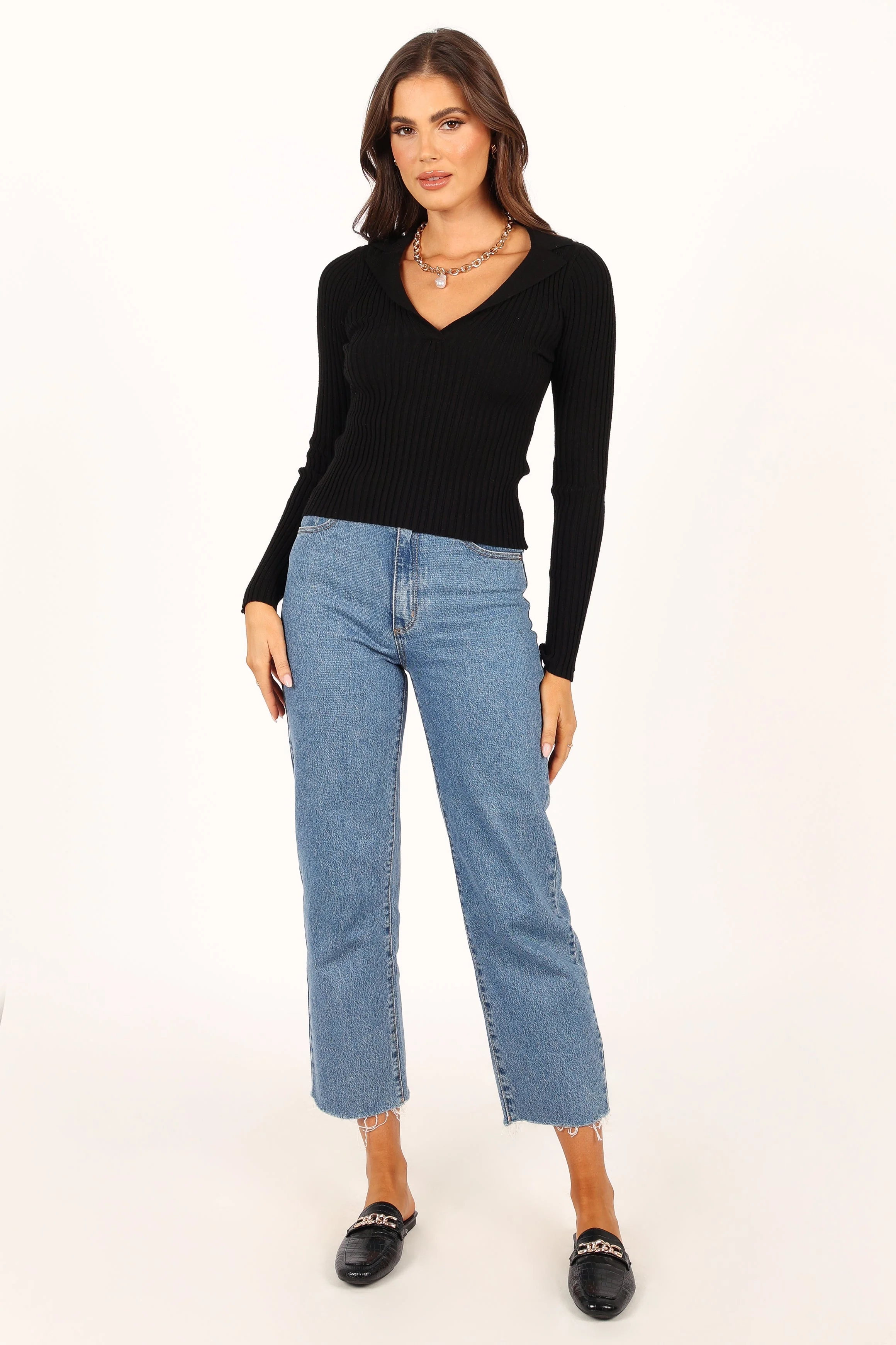 Dorothy Knit Top - Black